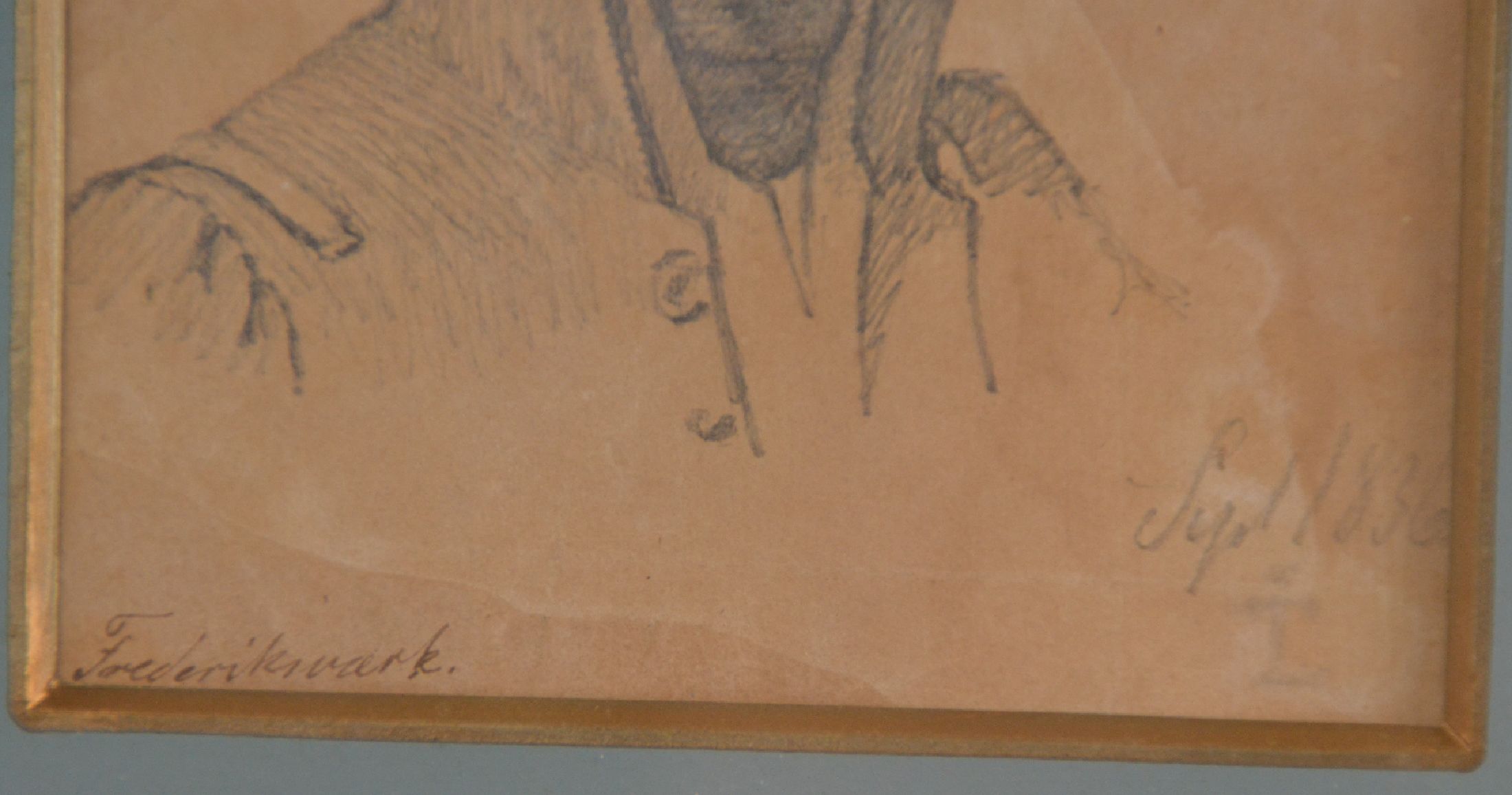 Detail c: Johan Thomas Lundbye, 1818 Kalundborg - 1848 Bedstedt, zw. 1863 und 64 dänischer Kriegsminister, Studium an der Akademie Kopenhagen, ...