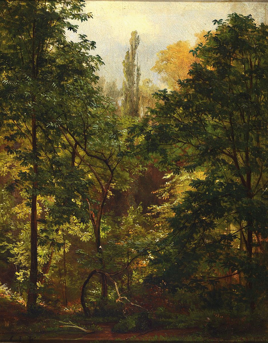 Carl Ludwig Fahrbach, 1835 Heidelberg - 1902 Düsseldorf, deutscher Landschafter und exemplarischer Vertreter der Düsseldorfer Schule, ab 1867 ...