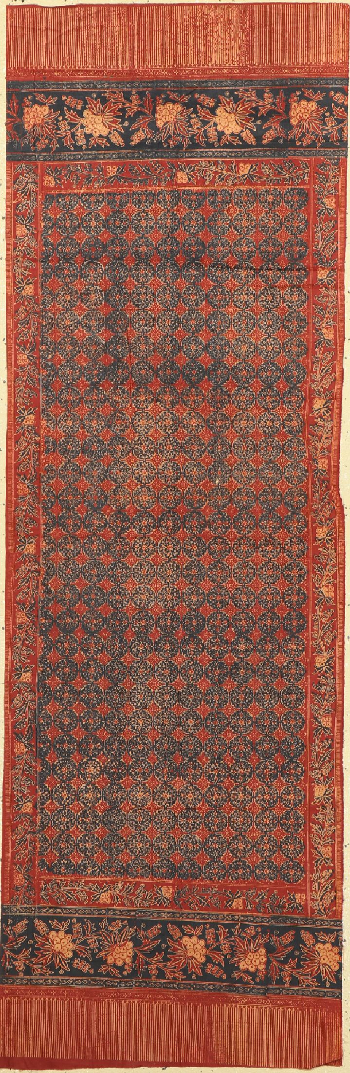 Batik-Textil, Indonesien, um 1930/1940, feine Baumwolle, ca. 160 x 50 cm, EHZ:(Guter Zustand)