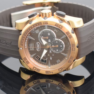 26487640a - PARMIGIANI seltener Armbandchronograph Pershing 115 in Roségold 750/000