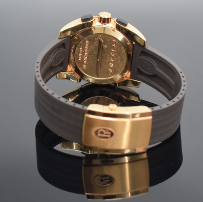 26487640c - PARMIGIANI seltener Armbandchronograph Pershing 115 in Roségold 750/000