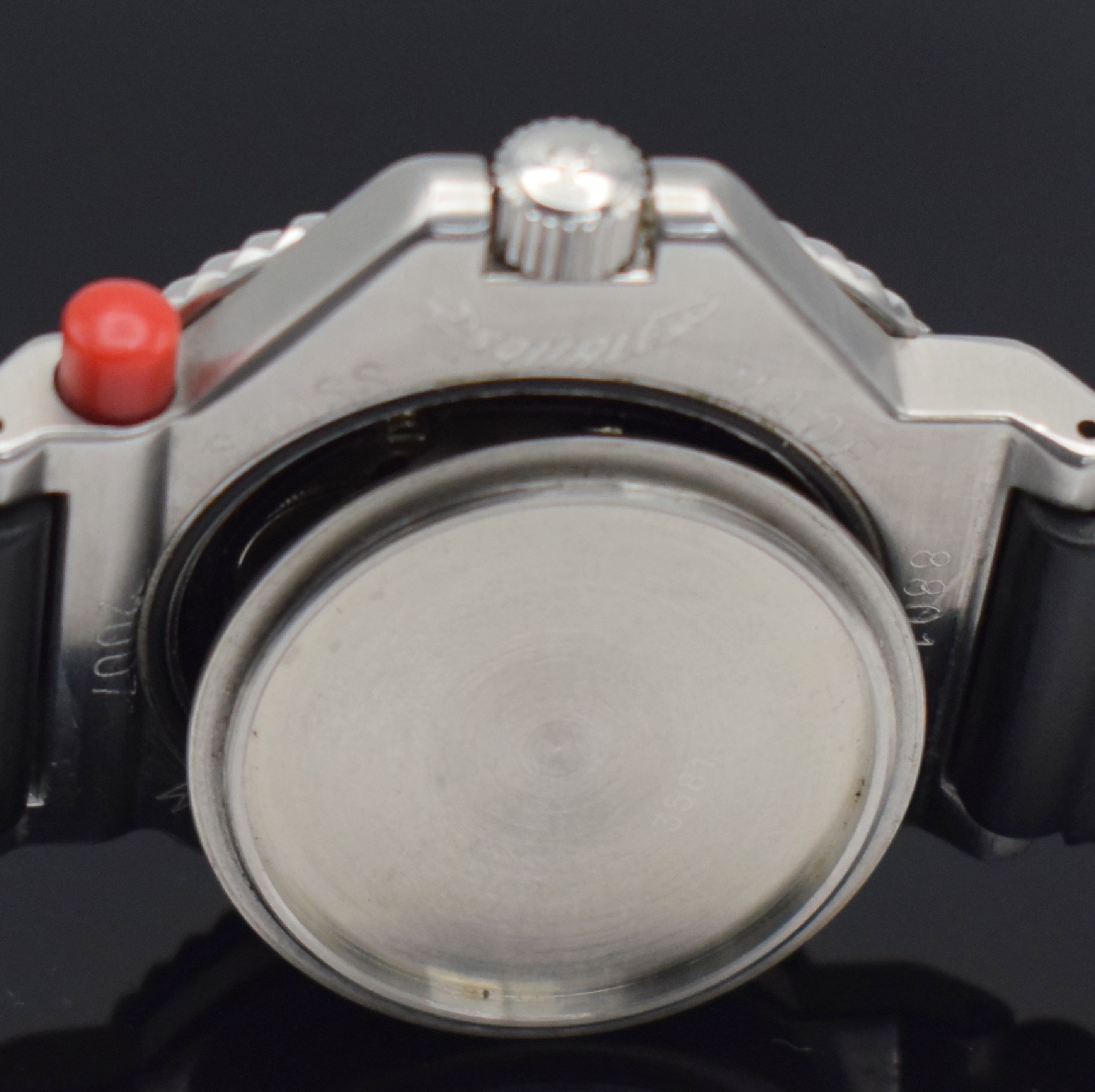Detail i: SQUALE Tiger 300M Taucherarmbanduhr Referenz 2007, Schweiz um 1980, Automatik, massives verschr. Edelstahlgeh., ab Herst. wasserd. 300M, Lünette m. ...