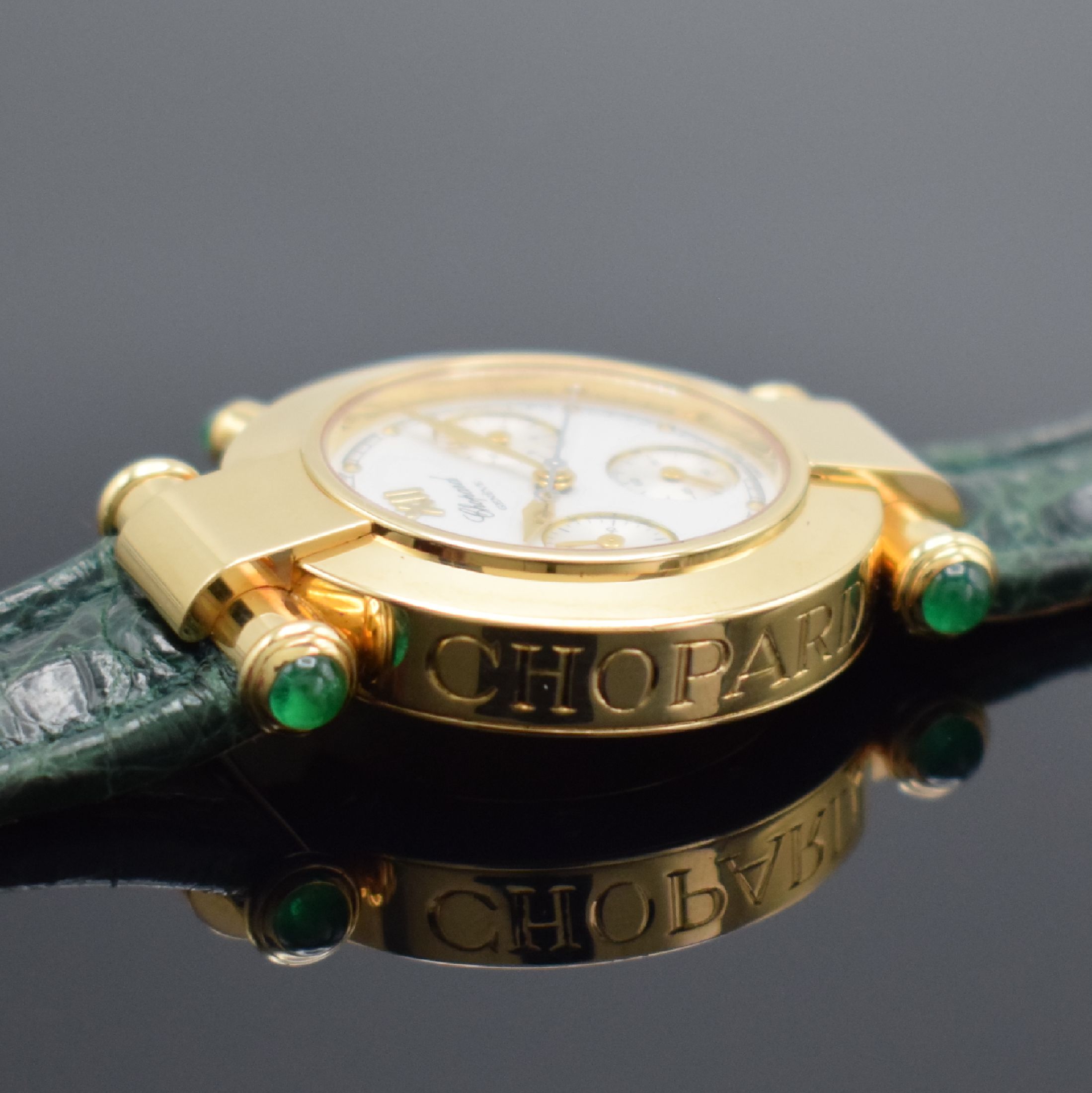 Detail c: CHOPARD Imperiale Damenarmbanduhr in 750/000 GG Referenz 38/3157-22 mit Chronograph, Schweiz um 1995, quarz, massives Goldgeh., Bandanst., Krone & ...