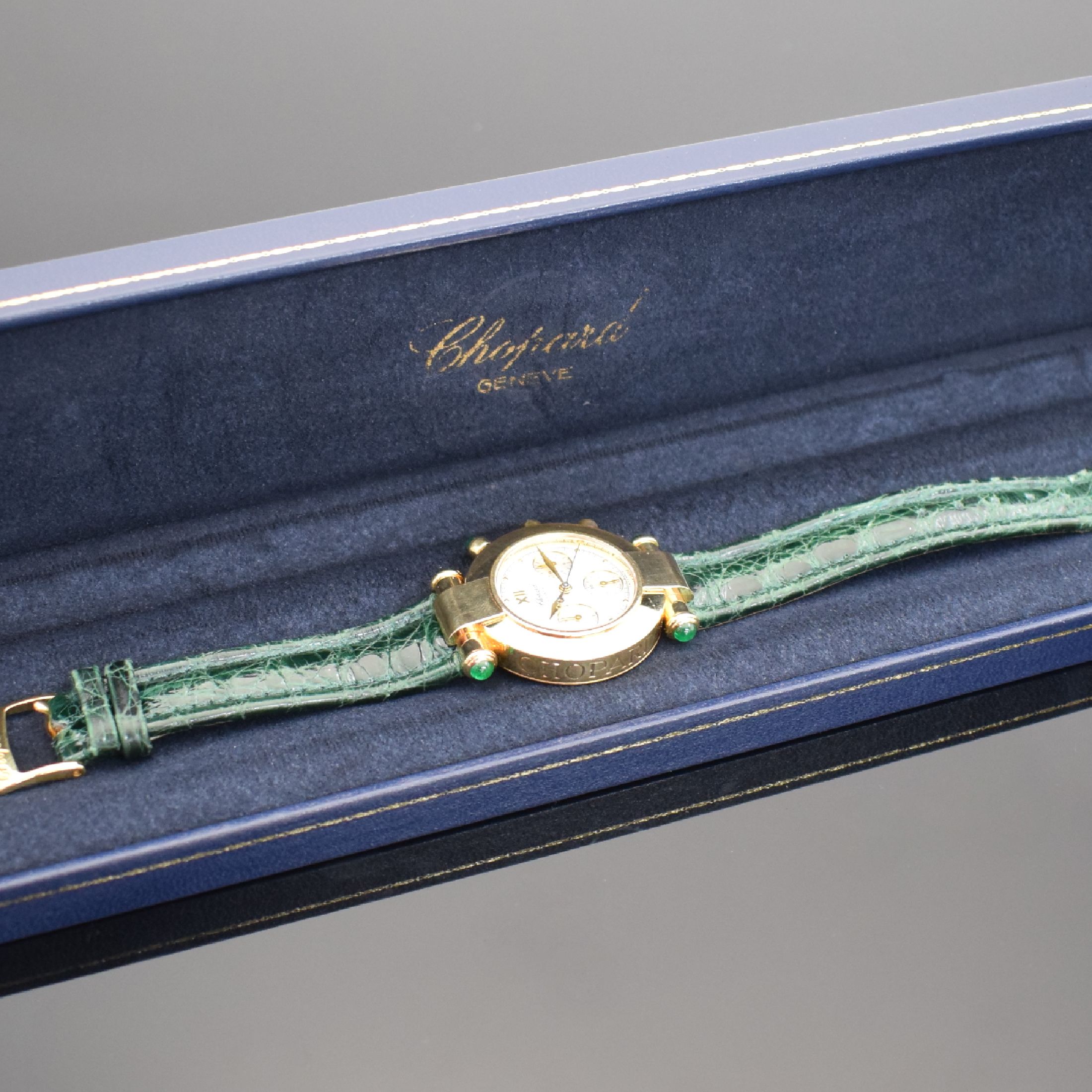 Detail f: CHOPARD Imperiale Damenarmbanduhr in 750/000 GG Referenz 38/3157-22 mit Chronograph, Schweiz um 1995, quarz, massives Goldgeh., Bandanst., Krone & ...