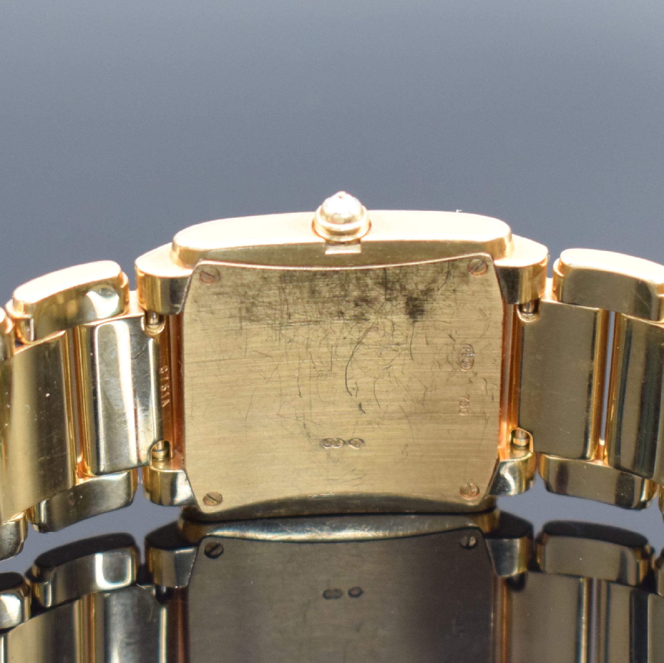 Detail d: PATEK PHILIPPE Damenarmbanduhr Serie Twenty-4 in Roségold 750/000 Referenz 4910/11R, Gliederband m. dopp. Faltschl., Geh. aufw. m. Brillanten bes., ...