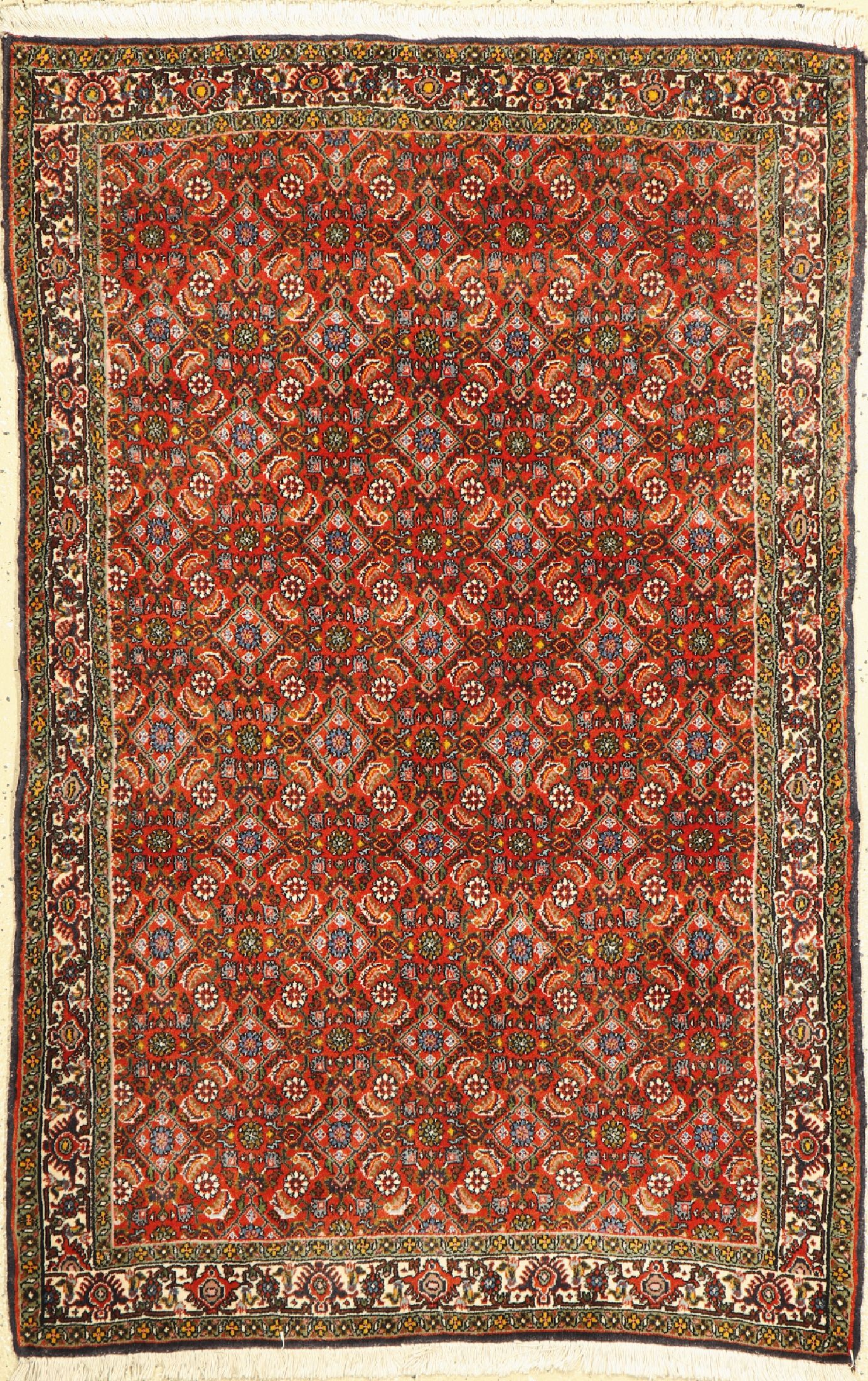 Bidjar Kork fein, Persien, ca. 60 Jahre, Korkwolle, ca. 144 x 94 cm, EHZ: 1-2
