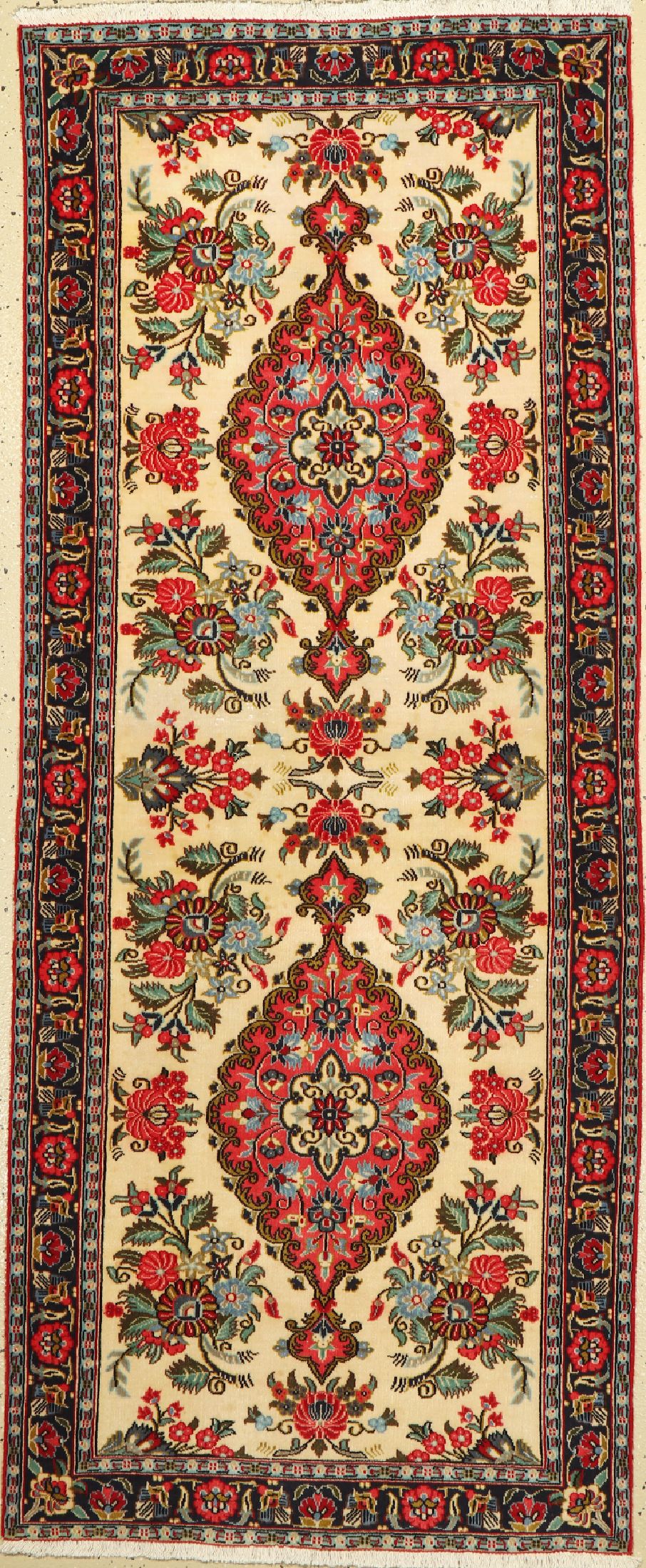 Ghom Kork, Persien, ca. 50 Jahre, Korkwolle, ca. 200 x 82 cm, EHZ: 2-3