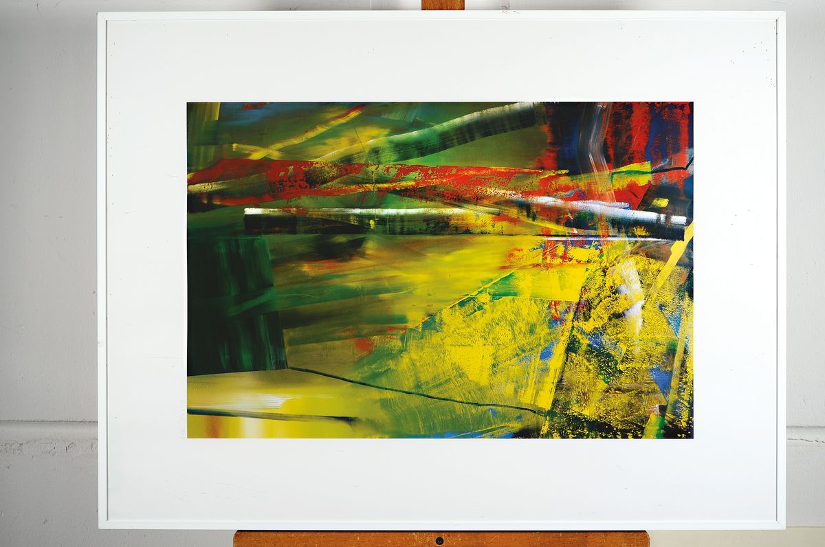 Detail k: Gerhard Richter, geb. 1932, Viktoria I, Farboffset, rechts unten drucksigniert und dat. 1987, ca. 60x40cm, R. ca. 81x61cm