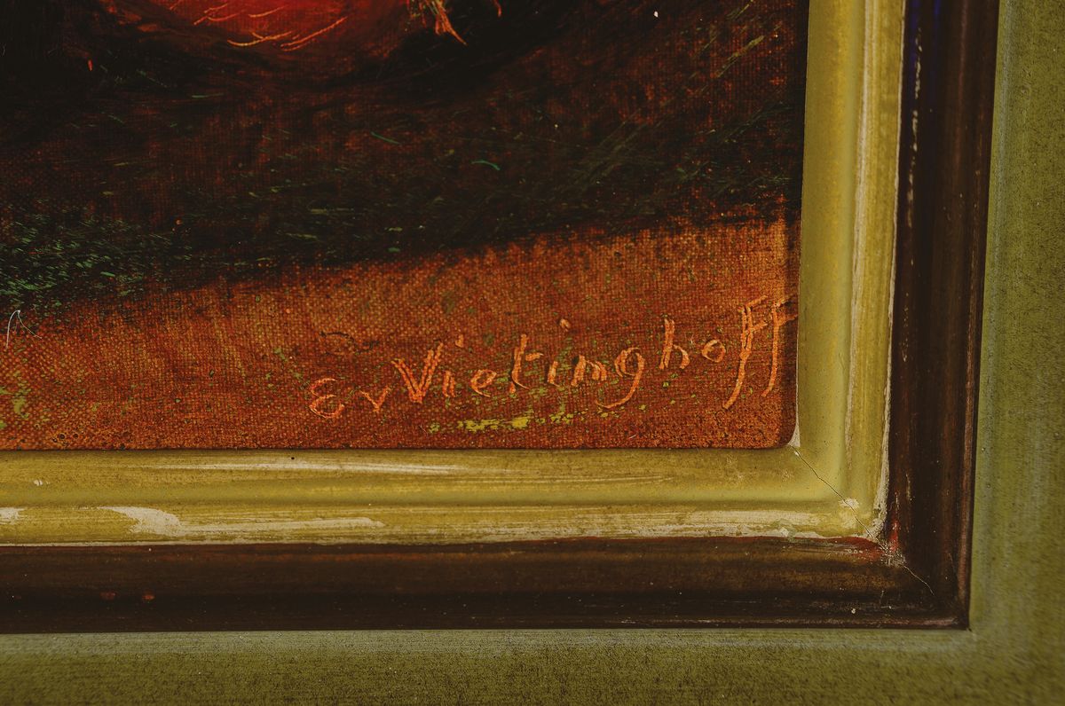 Detail a: Egon von Vietinghoff, 1903 Den Haag-1994 Zürich, Studium in München, Paris und Rom, stellte im Pariser Herbstsalon und in Zürich aus, hier. ...