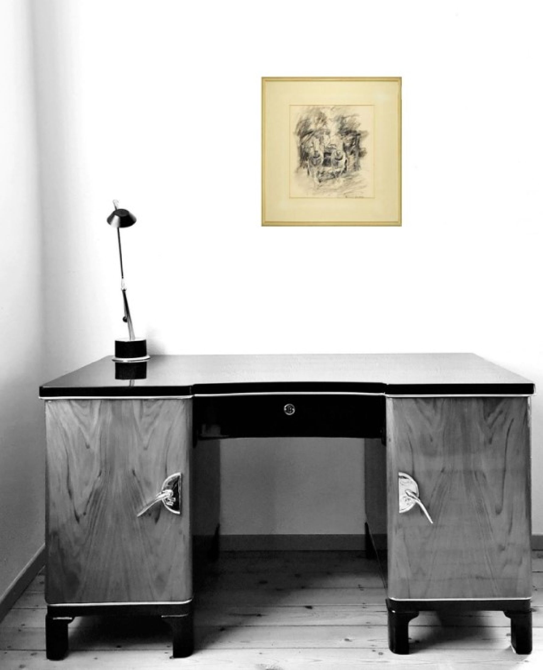 Detail b: Otto Dill, 1884 Neustadt - 1957 Bad Dürkheim, Kutschfahrt/Kutschengespann, lavierte Tuschezeichnung und Kohle auf Papier, unten rechts handsigniert, ...