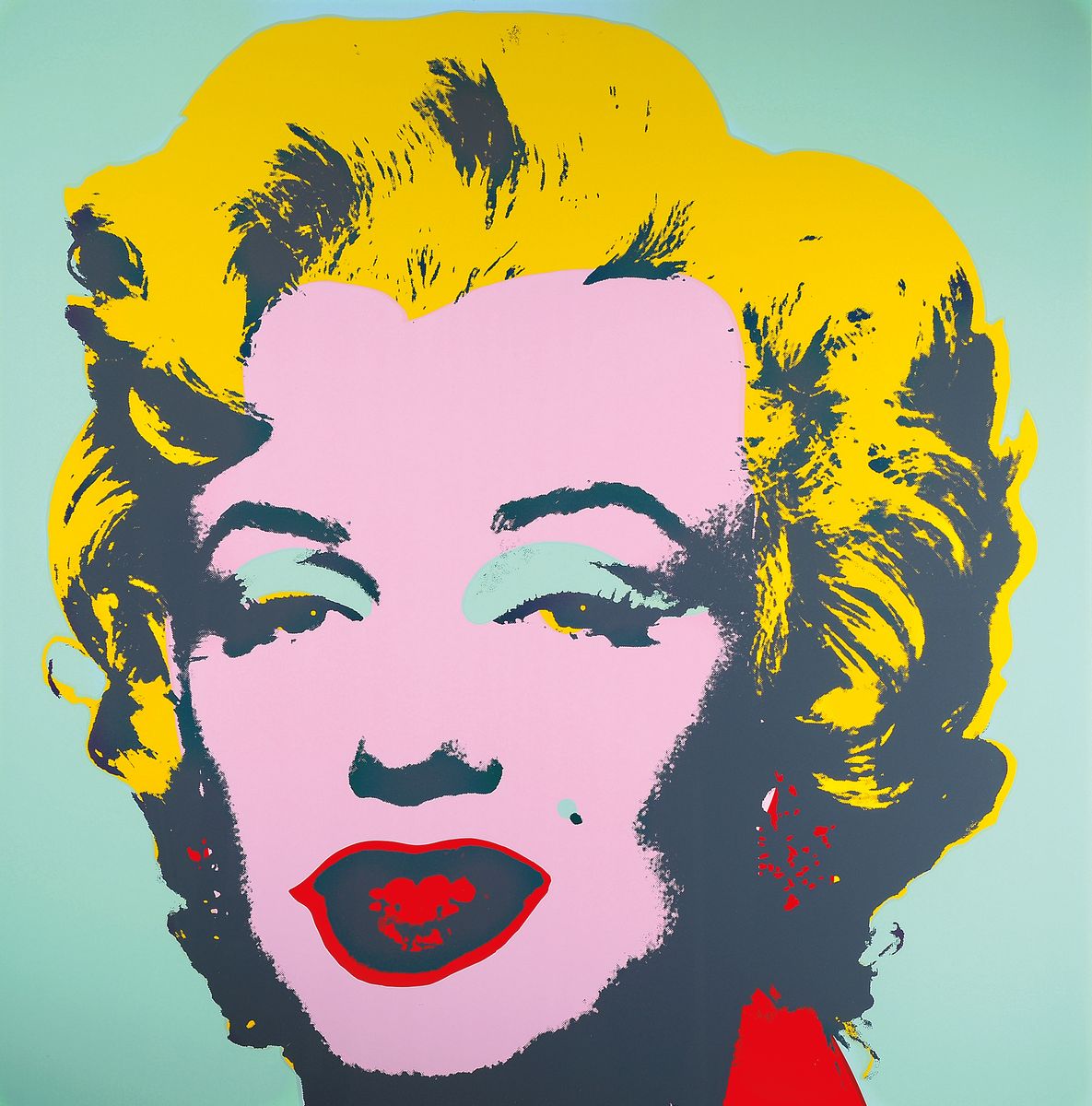 nach Andy Warhol, Siebdruck auf festem Karton, Marilyn Monroe, Hrsg. Sunday B. Morning, rückseitig mit Stempel des Hrsg. und dem Zusatz: "Fill ...
