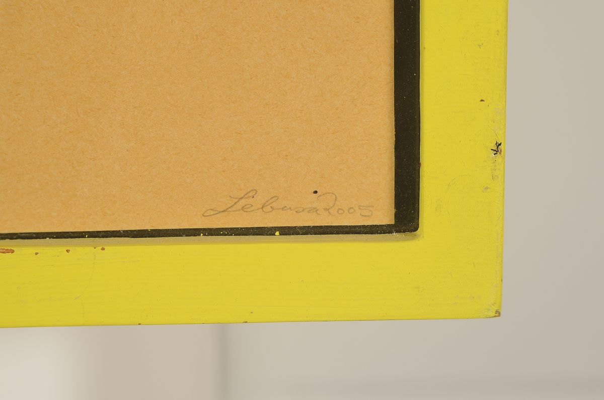 Detail a: Corinne von Lebusa, geb. 1978, Neo-Rauch Schülerin, neue Leipziger Schule, re. unten sign., dat. 2005, u. Glas, gesamt ca. 26,5x32 cm