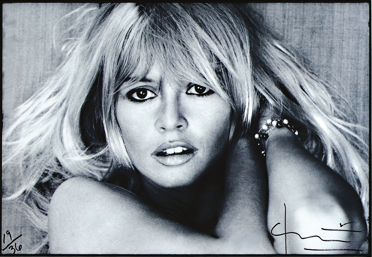 Bert Stern, 1926 Brooklyn - New York 2013, Fotografie auf dickem, mattem Fotopapier, "Brigitte Bardot", handsigniert und num. 19/36, ...