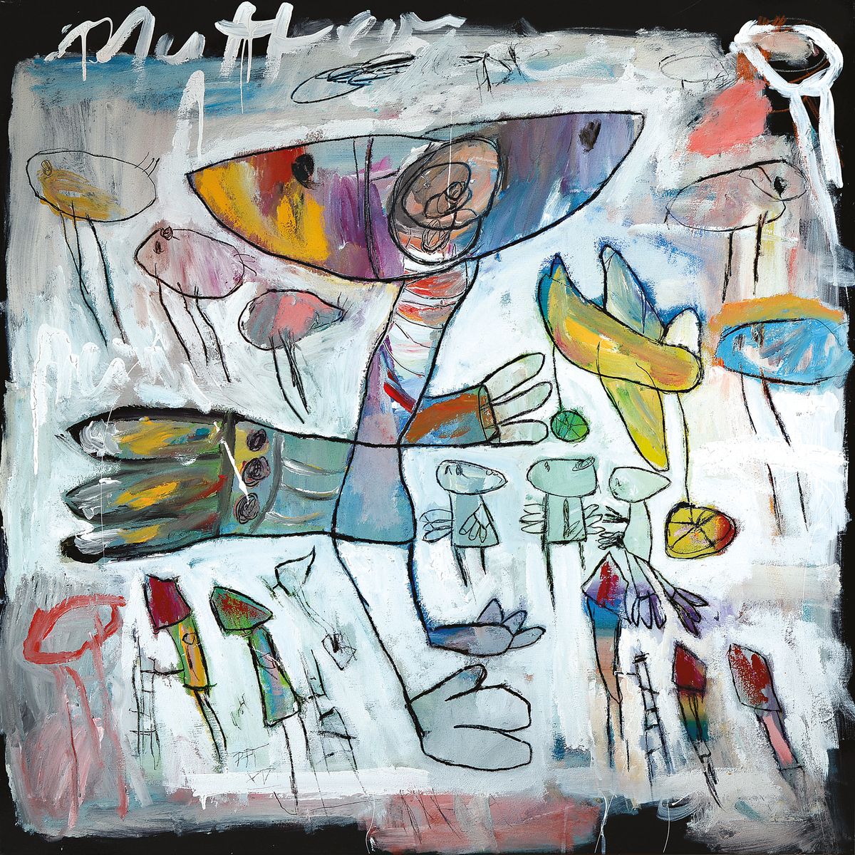 Peter Padubrin-Thomys, geb. 1969 in Halle/Saale, "Die Heimkehr des verlorenen Sohnes", Acryl/Lwd, sign., verso betitelt, ca. 100x100 cm