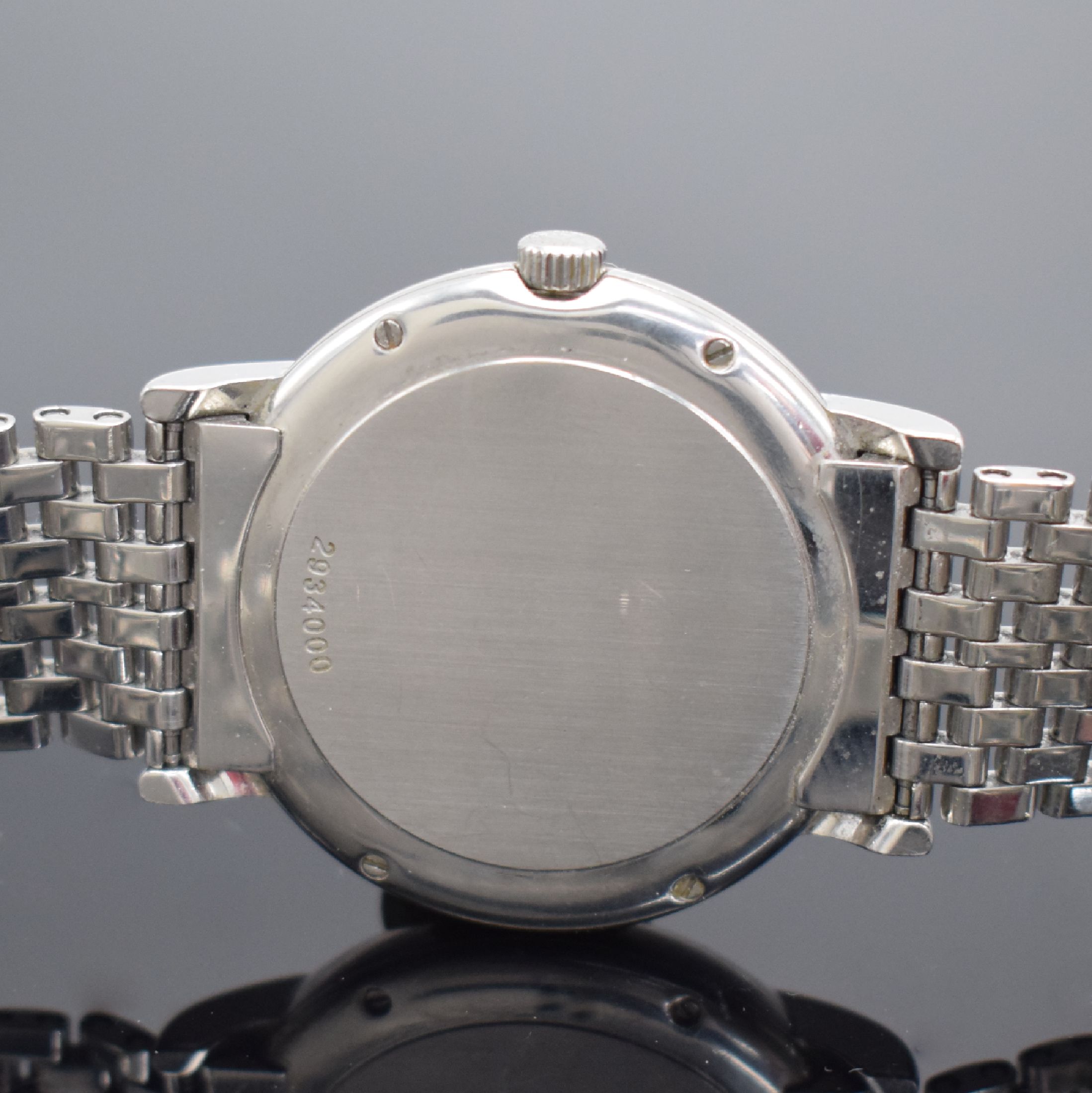 Detail d: IWC Armbanduhr Portofino in Edelstahl Referenz IW353303, Automatik, Edelstahlgeh. inkl. orig. Gliederband m. dopp. Faltschl., Boden 4 -fach verschr., ...