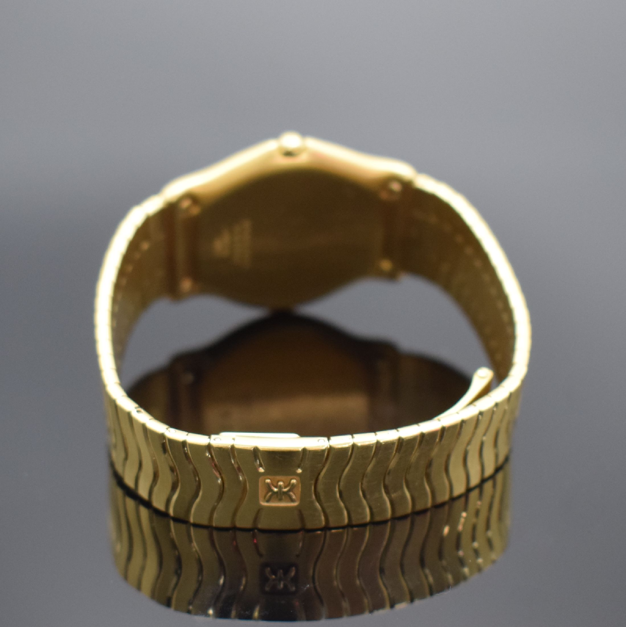 Detail b: EBEL Armbanduhr Classic Wave in GG 750/000 Referenz 883903, Schweiz um 1995, massives, 2-teil. Geh. inkl. Wellengliederband m. Faltschl., Lünette ...