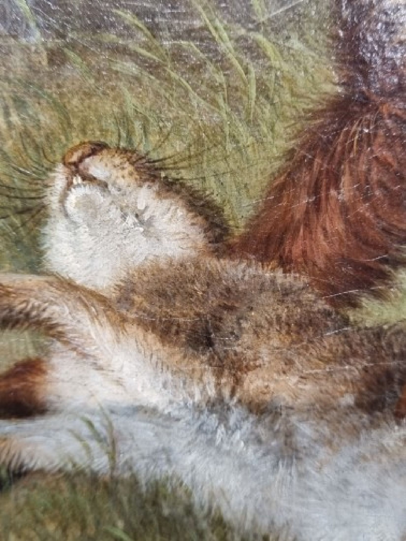 Detail j: Martin Theodore Ward, 1799 London - 1874, Schüler von Edwin Landseer, einer der angesehensten Tiermaler Großbritanniens, zwei Terrier beim erlegen ...
