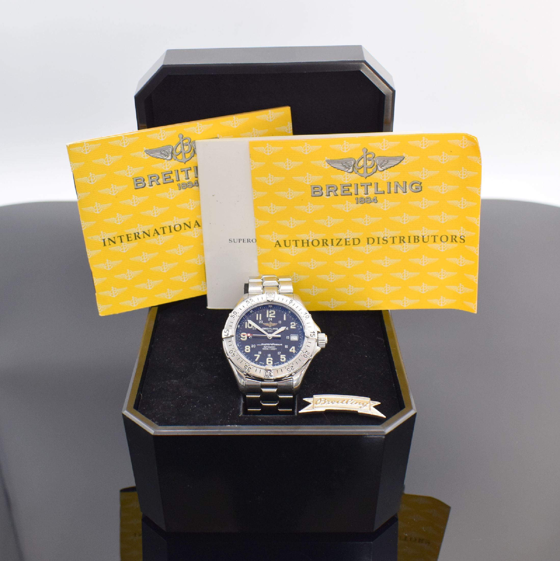 Detail e: BREITLING Colt Superocean Herrenarmbanduhr Referenz A17340, Schweiz verk. lt. beil. Pap. 11/2000, Automatik, verschr. Edelstahlgeh., orig. ...