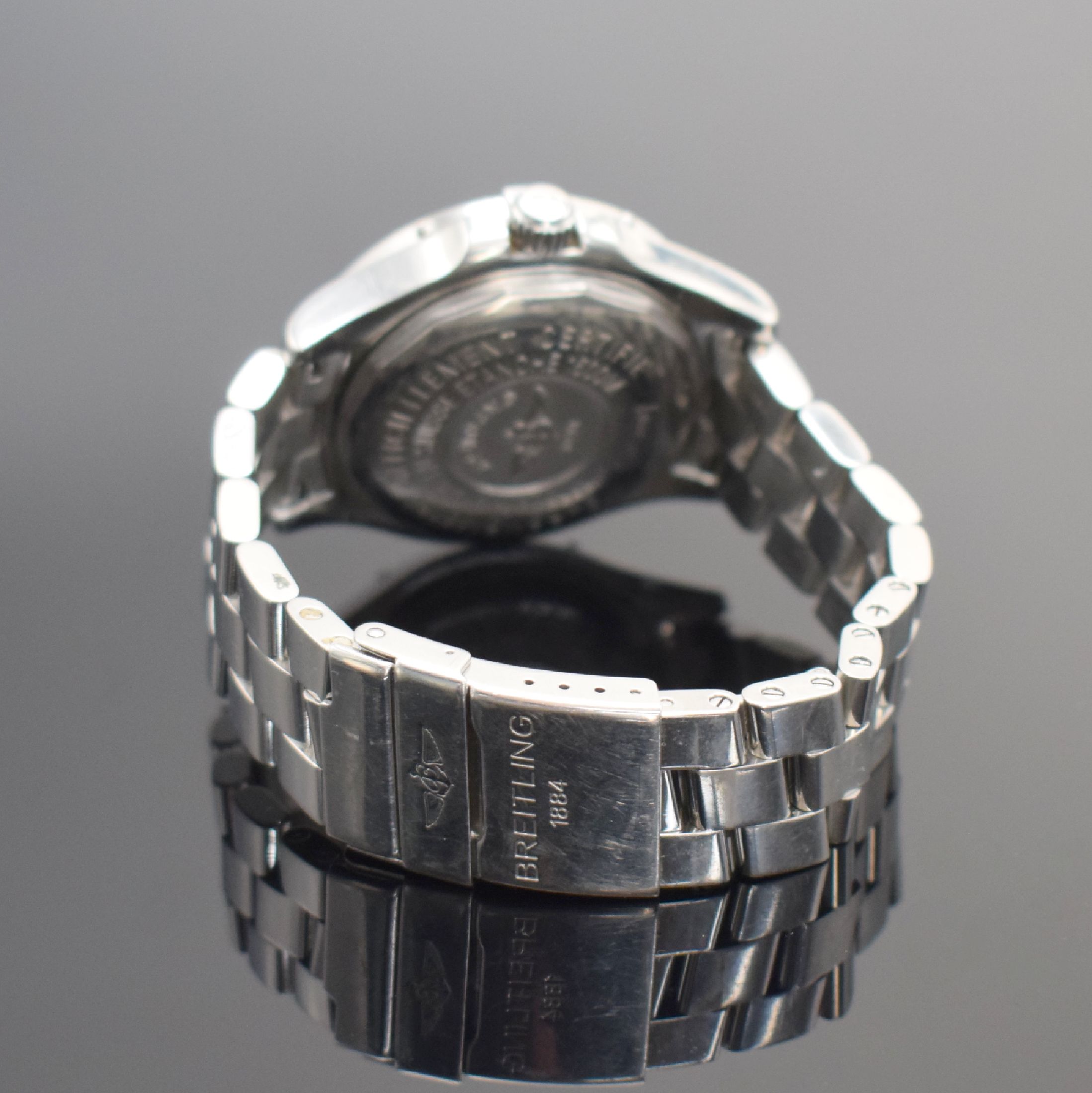 Detail b: BREITLING Armbanduhr Superocean Chronometer Referenz A17360, Schweiz verk. lt. beil. Pap. 05/2010, Automatik, Edelstahlgeh. inkl. Edelstahlband mit ...