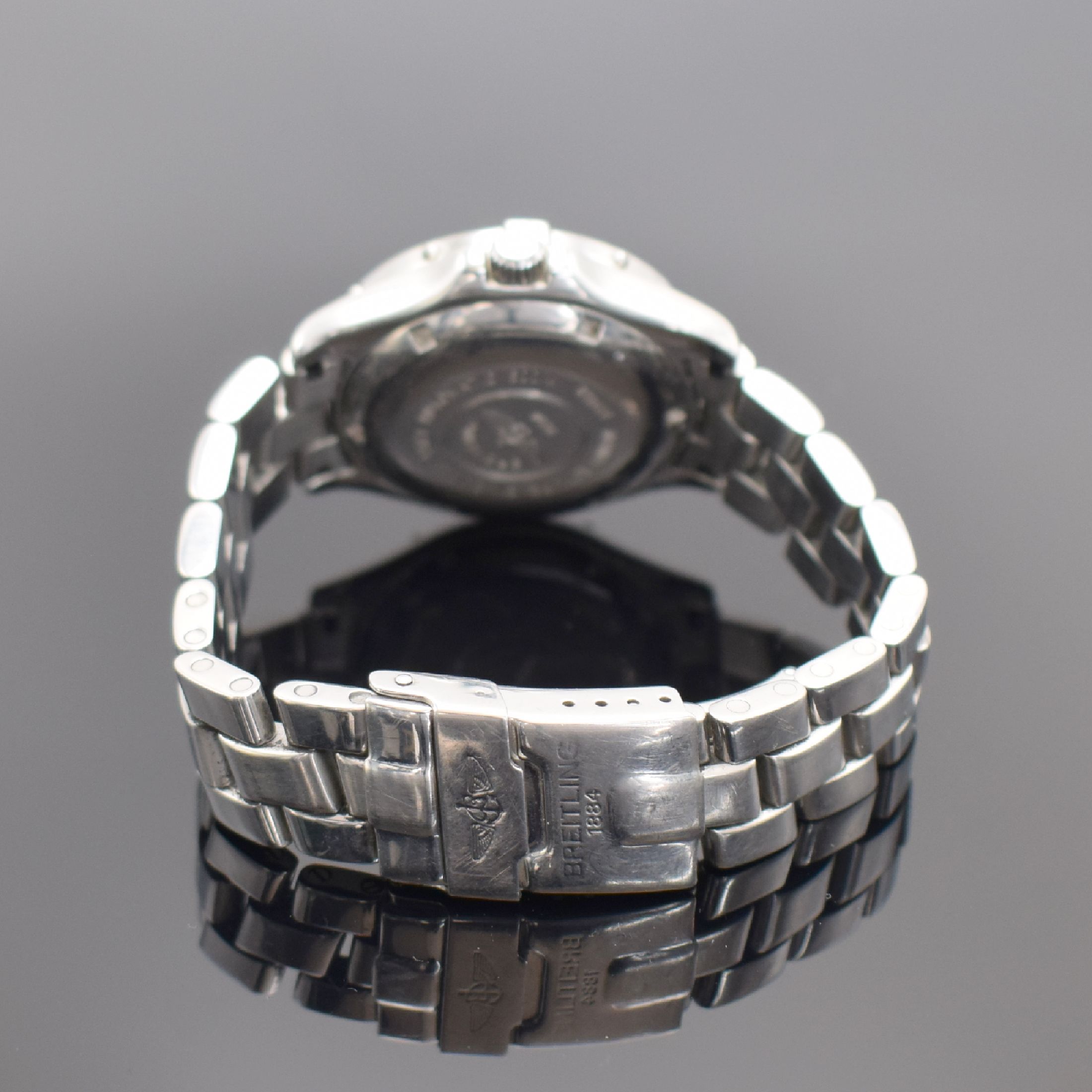 Detail b: BREITLING Colt Ocean Herrenarmbanduhr in StahlReferenz A17050, Schweiz verk. lt. beil. Pap. 12/1999, Automatik, verschr. Boden & Krone, orig. ...