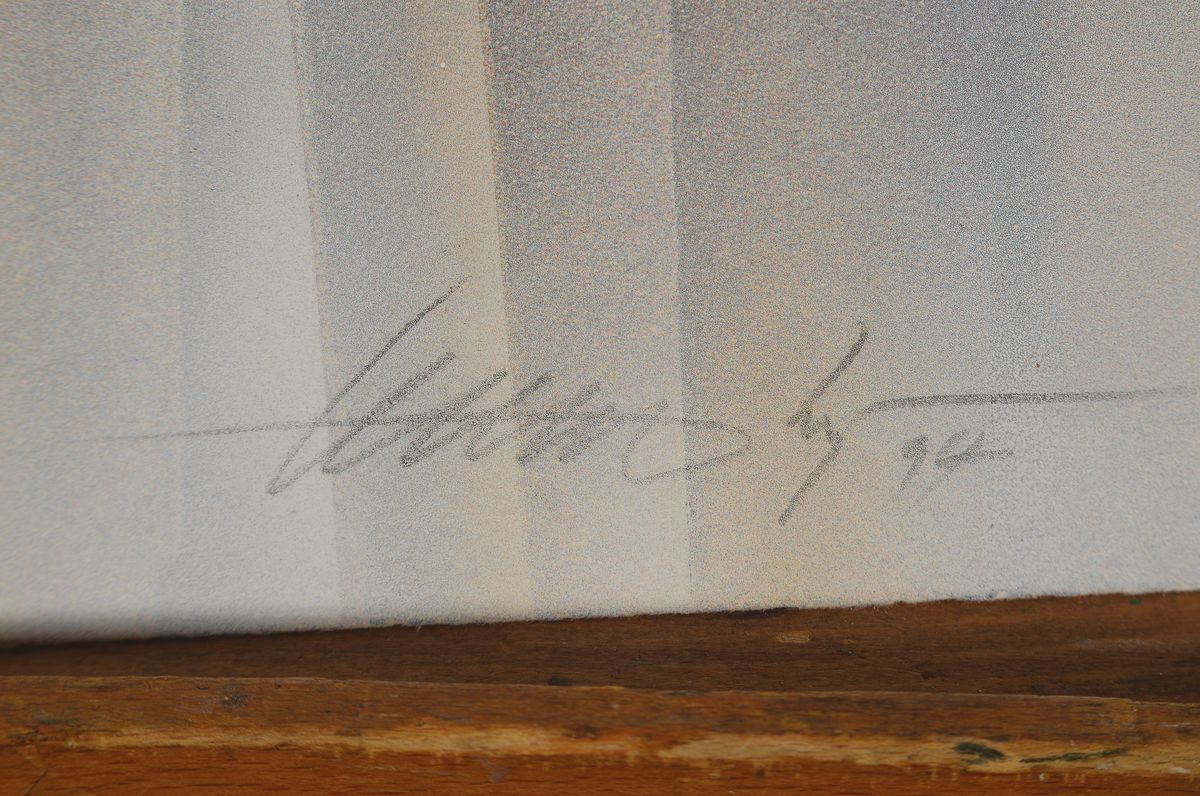Detail c: Wulf Reinshagen, geb. 1942, "landscape P", serigraphie 1996, sign., num. 14/150, ca. 75x65 cm