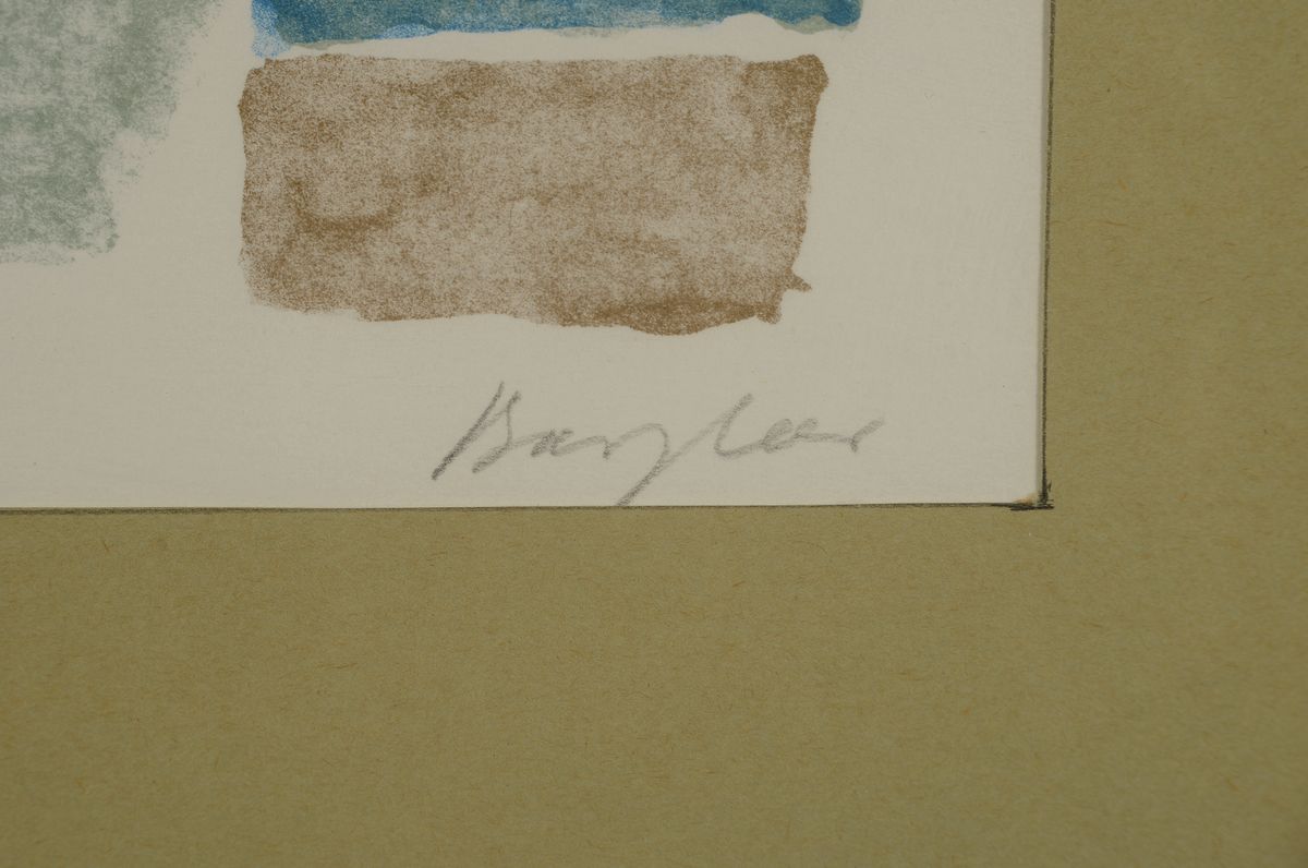 Detail a: Eduard Bargheer, 1901-1979 Hamburg, Mitglied der Hamburger Sezession, hier: Farblithographie, handsigniert und num. III/XXV,ca.28x21cm