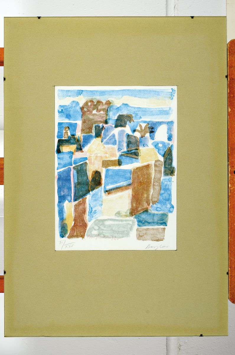 Detail k: Eduard Bargheer, 1901-1979 Hamburg, Mitglied der Hamburger Sezession, hier: Farblithographie, handsigniert und num. III/XXV,ca.28x21cm