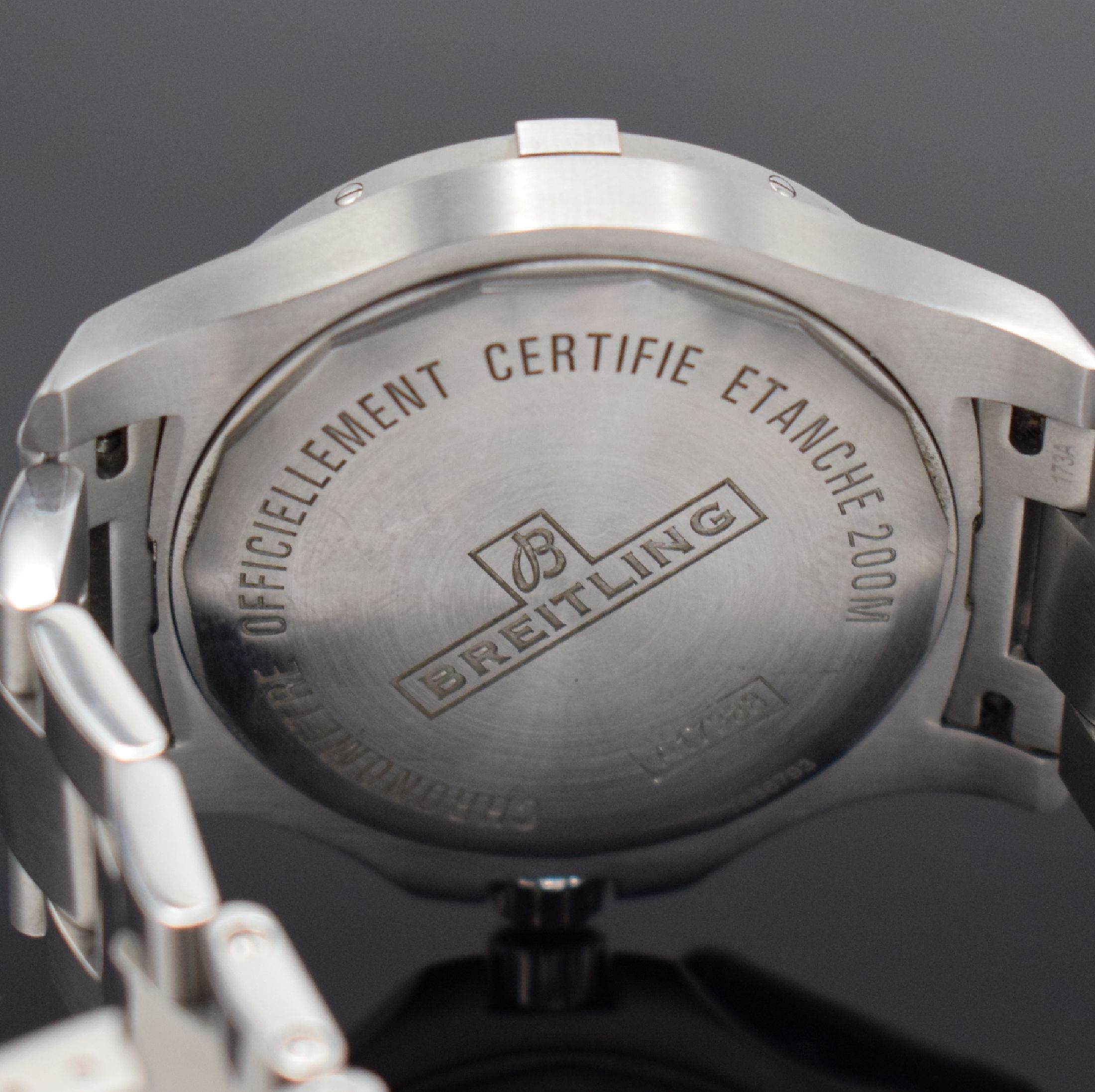 Detail d: BREITLING Chronomat Chronometer Colt sehr gut erhaltene Herrenarmbanduhr Referenz A17388, Schweiz um 2020, Automatik, verschr. Gehäuse in Edelst., ...