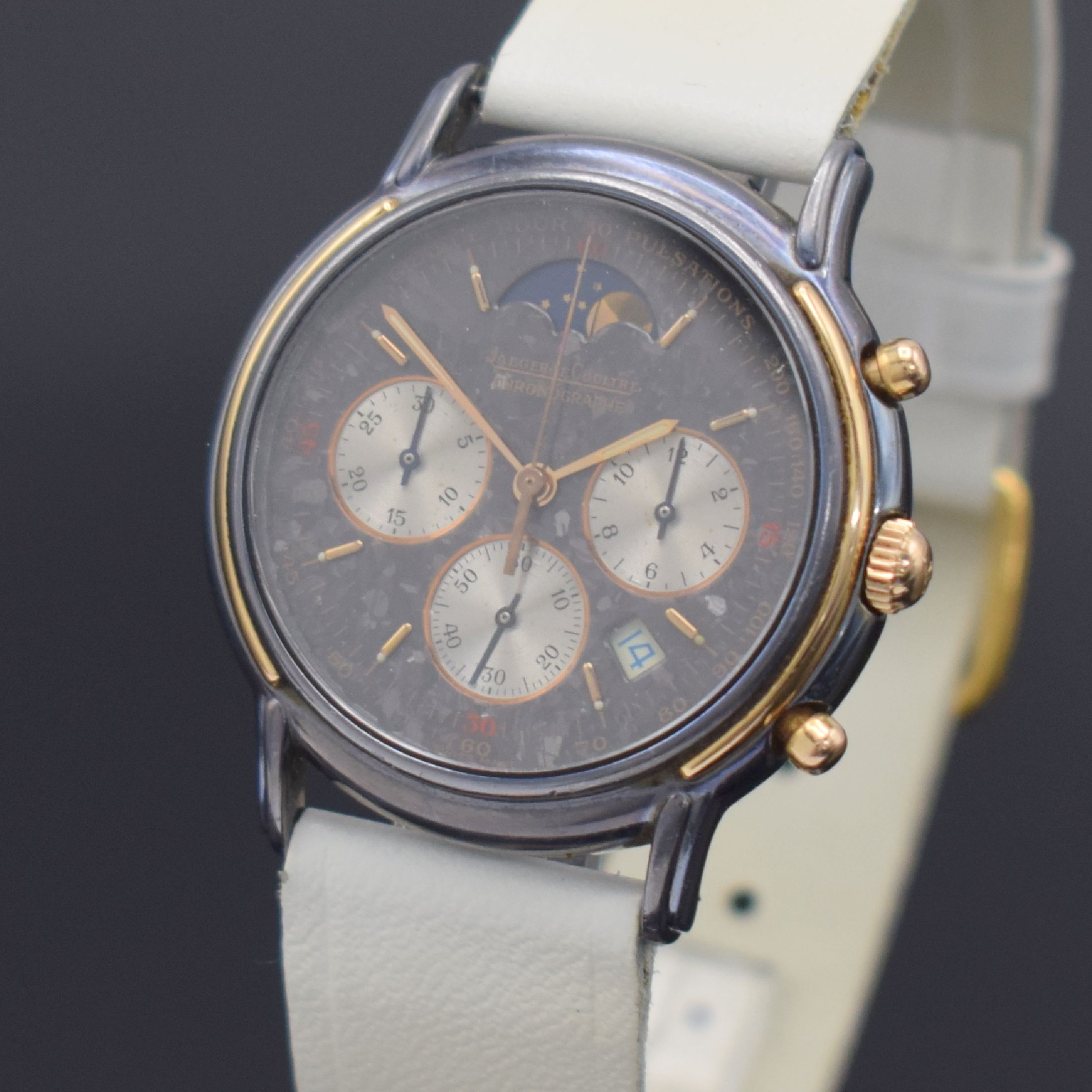 Detail c: Jaeger-LeCoultre Odysseus sehr seltener Armbandchronograph in Tantal/Rotgold Referenz 165.9.30, Schweiz um 1990, quarz, gedr. Geh., ...