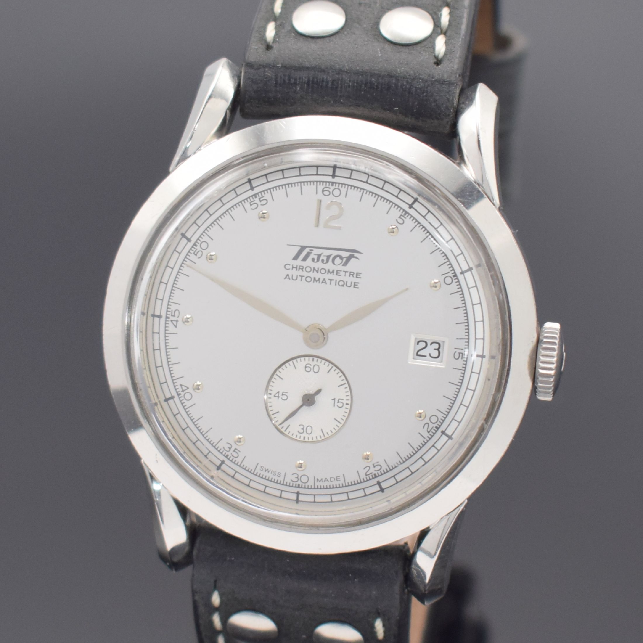 Detail a: TISSOT Chronometre limitierte Herrenarmbanduhr zum 150 jährigen Jubiläum in Stahl, Schweiz um 2003, Automatik, 2-tlg. Geh., gedr. Boden mit ...