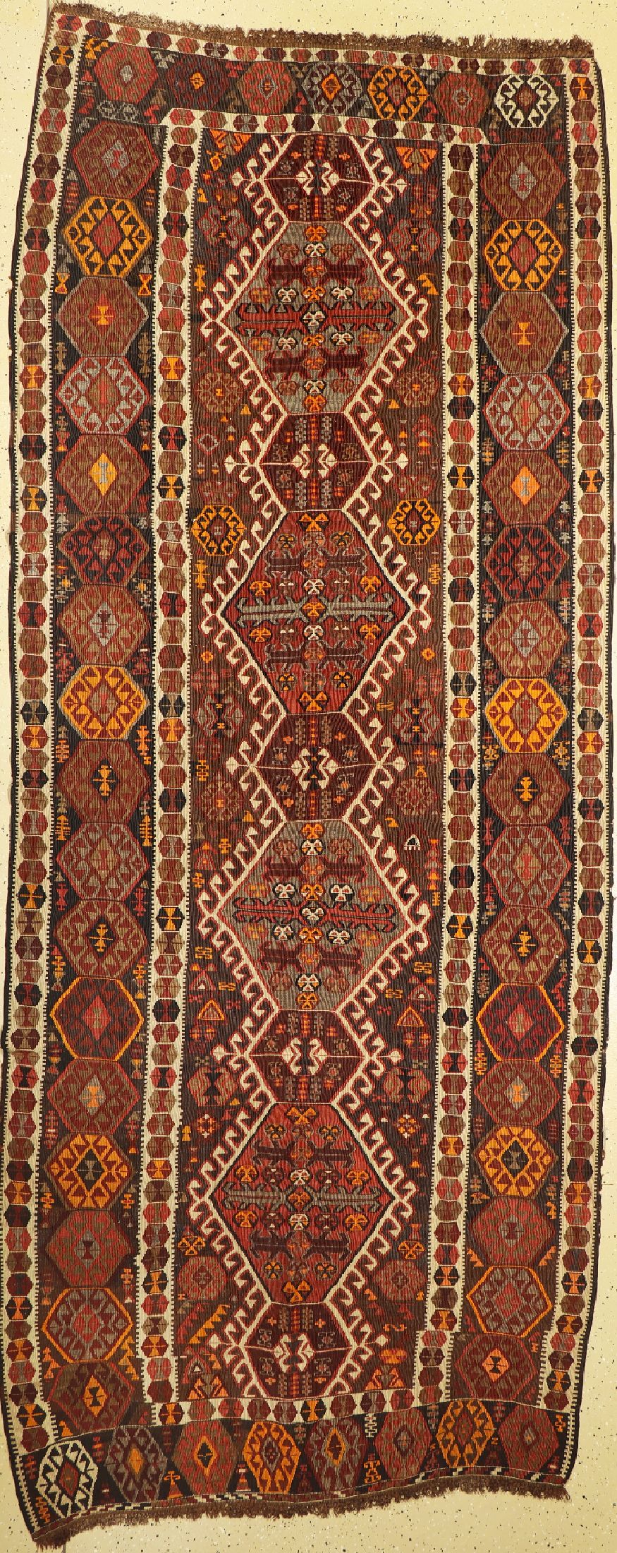 Anatol Kelim, Türkei, um 1920/1930, Wolle auf Wolle, ca. 360 x 145 cm, EHZ: 2
