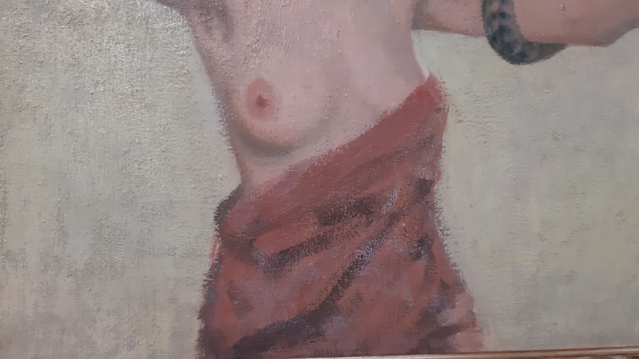 Detail d: Ludwig Baehr, 1871 Saarlouis-1944 Mallorca, deutscher Maler und Schriftsteller, Studium an der Akademie Antwerpen und bei Hölzl in Dachau, hier: ...