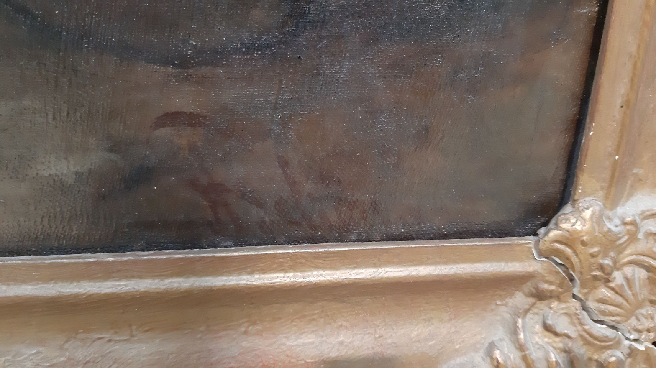 Detail e: Alois Schönn, 1826 Wien-1897 Krumpendorf, Ganzporträt eines Kindes mit Hündchen, Öl/Lwd, rest., rechts unten signiert, ca. 90x66cm, R. ca. ...