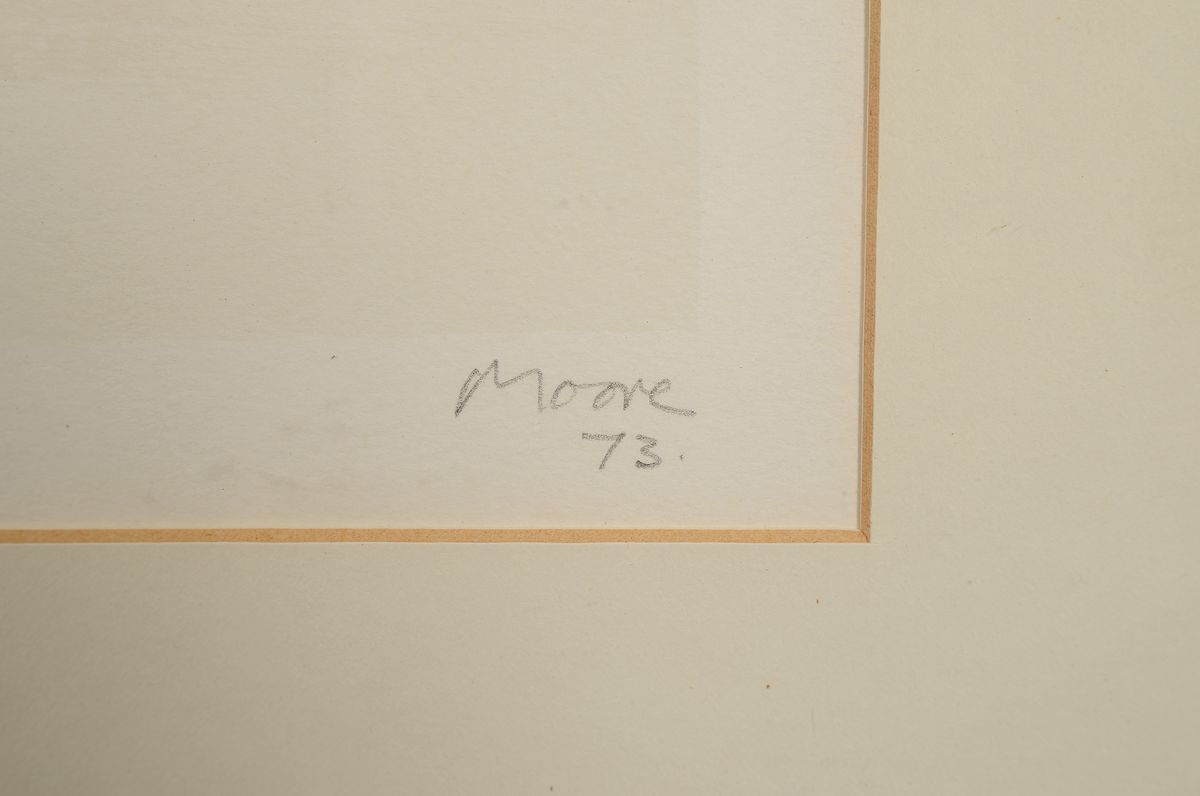 Detail a: Henri Moore, 1898 Castelford - 1986 Much Hadham, Litho auf Papier, vier Figuren,Artists Proof, handsigniert Moore, dat. 73, PP. ca. 45 x 65 cm, ...
