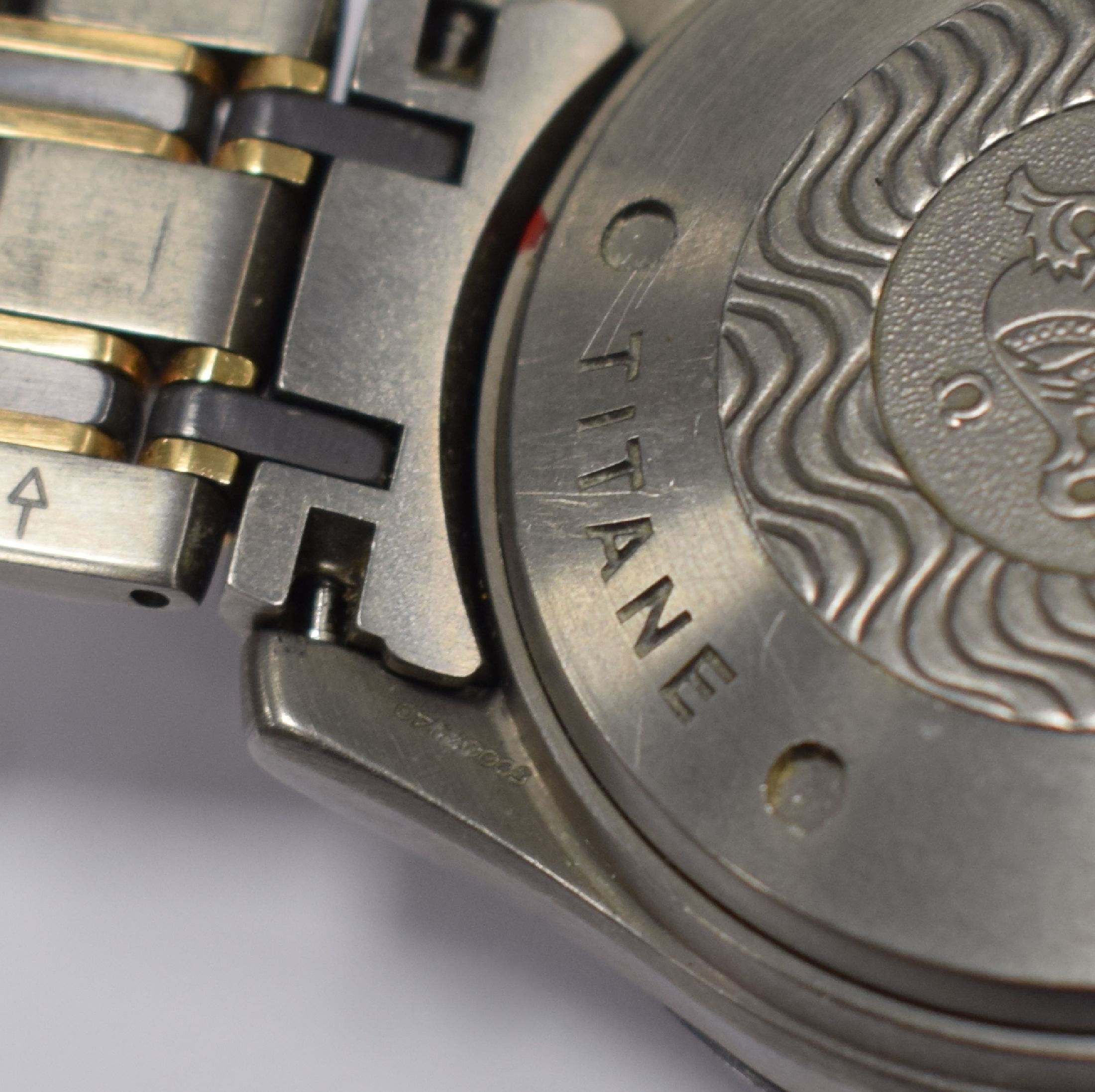 Detail f: OMEGA Seamaster Professional Chronometer Herrenchronograph in Titan & Gold Referenz 178 0504 / 378 0504, Schweiz um 1995, Automatik, verschr. Geh., ...