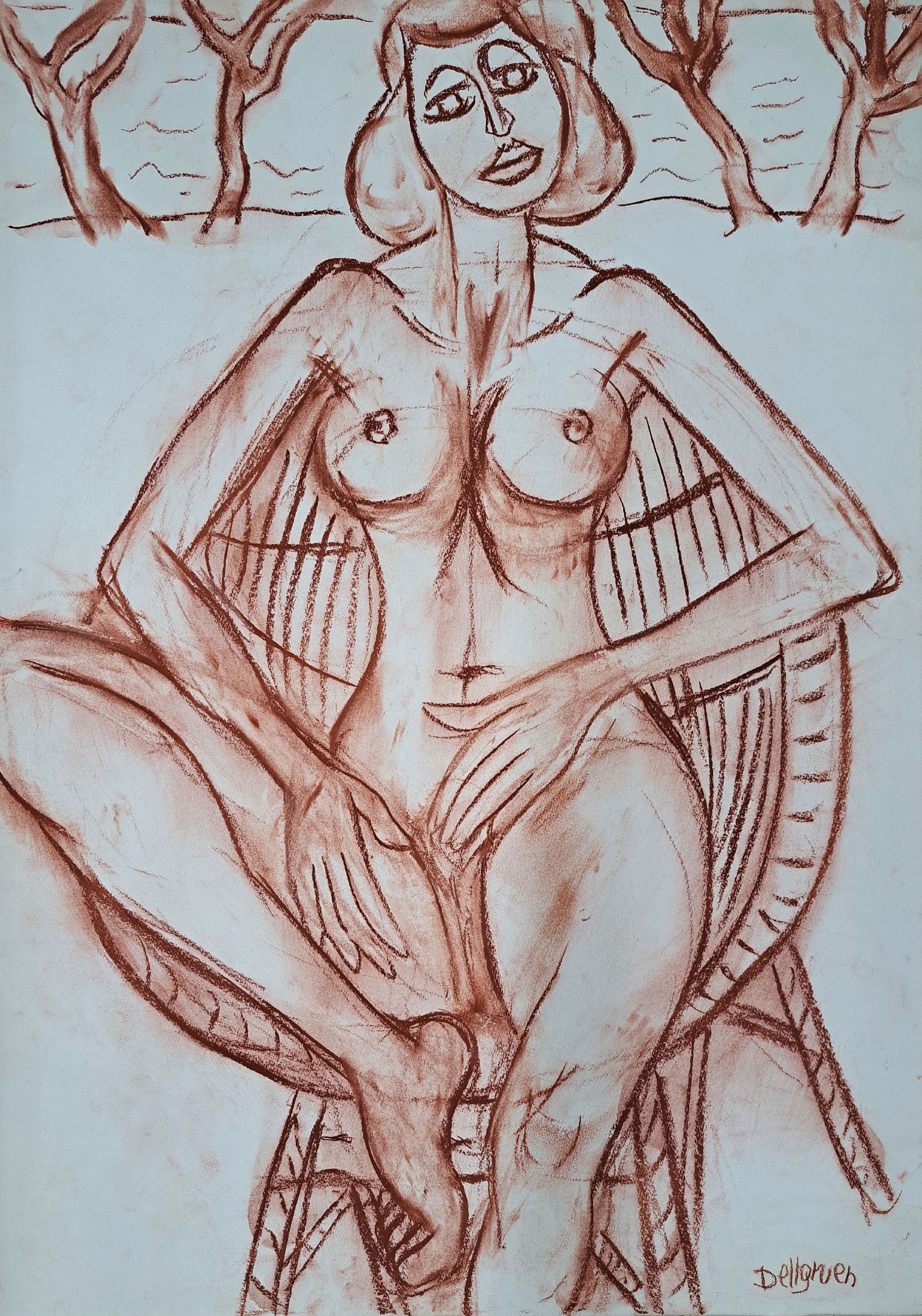 Detail k: Franziskus Dellgruen, 1901 Köln-1984 Berlin,studierte zunächst in Köln, dann an der Akademie Dresden bei Robert Sterl, Meisterschüler von Max ...