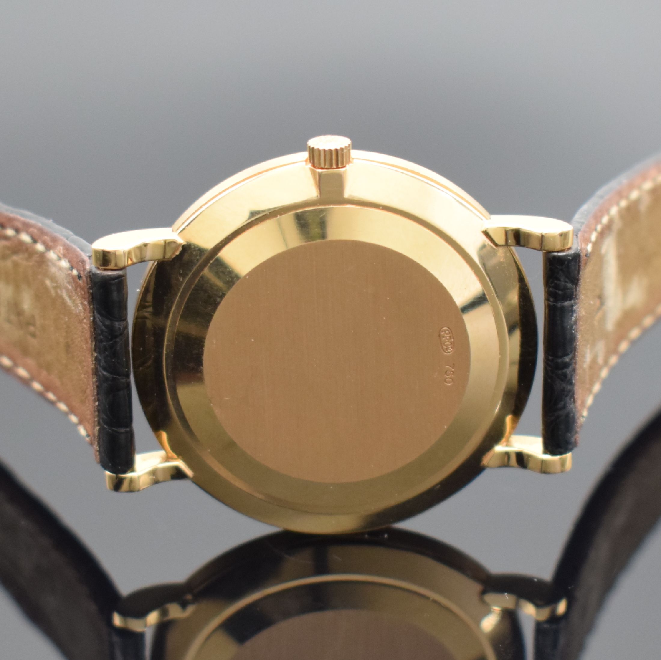 Detail f: PATEK PHILIPPE Herrenarmbanduhr Calatrava in Roségold 750/000 Referenz 3919R-001, Handaufzug, 2-tlg. Geh. inkl. orig. Lederband m. orig. Dornschl. ...