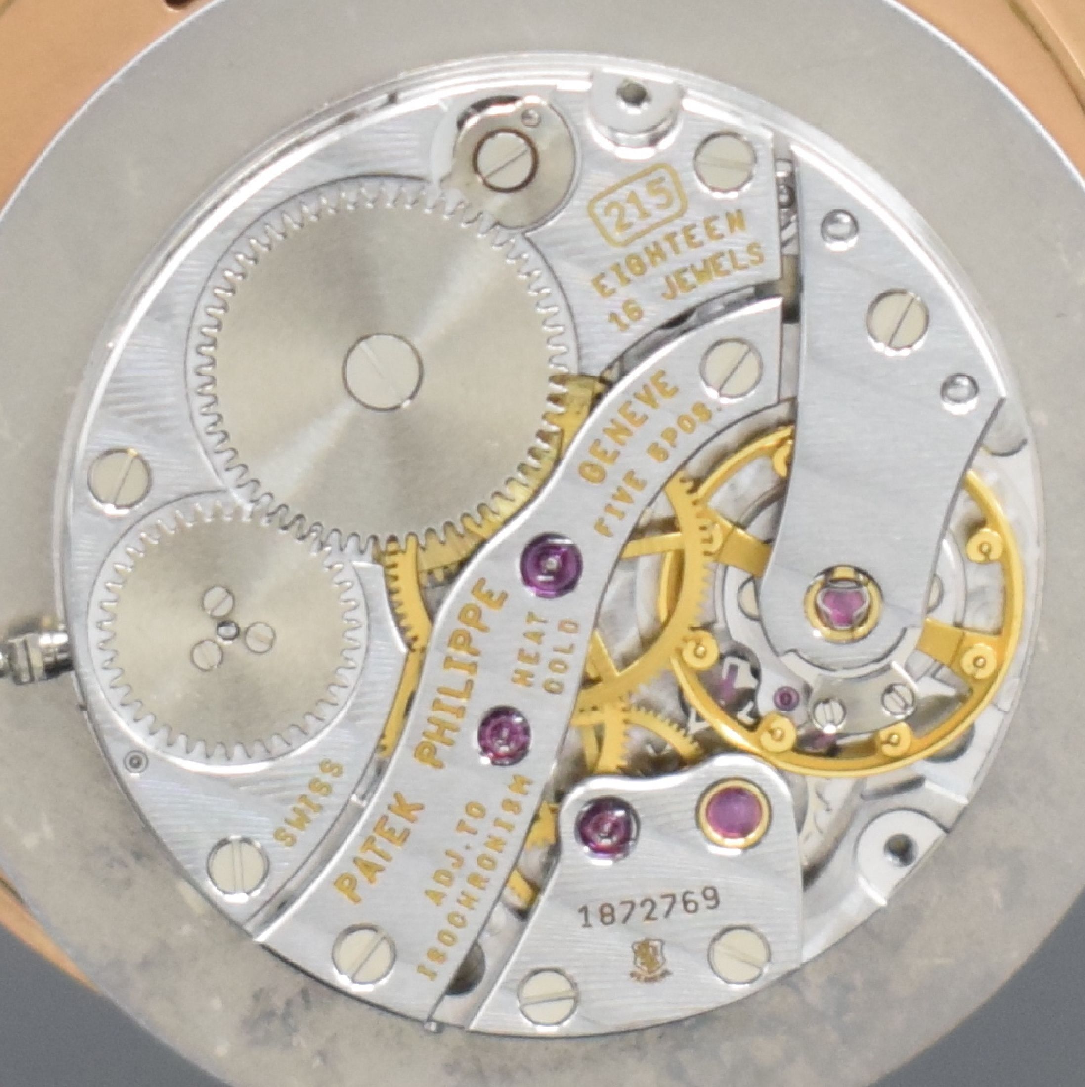 Detail j: PATEK PHILIPPE Herrenarmbanduhr Calatrava in Roségold 750/000 Referenz 3919R-001, Handaufzug, 2-tlg. Geh. inkl. orig. Lederband m. orig. Dornschl. ...