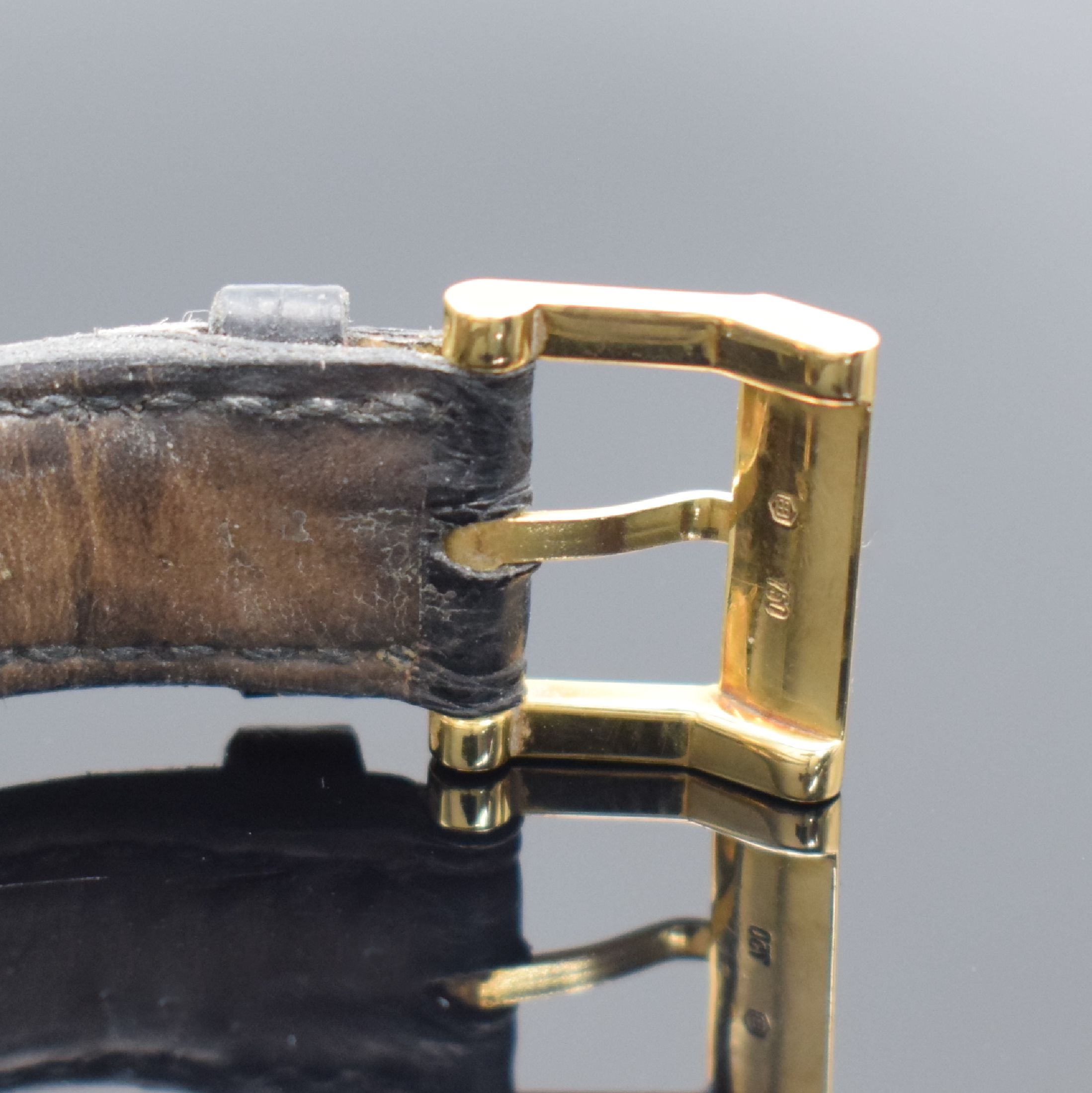 Detail c: BULGARI Damenarmbanduhr Linie Amphietheater in GG 750/000 Referenz AT2GL, Schweiz um 2000, massives Goldgehäuse im Design eines Amphitheaters inkl. ...