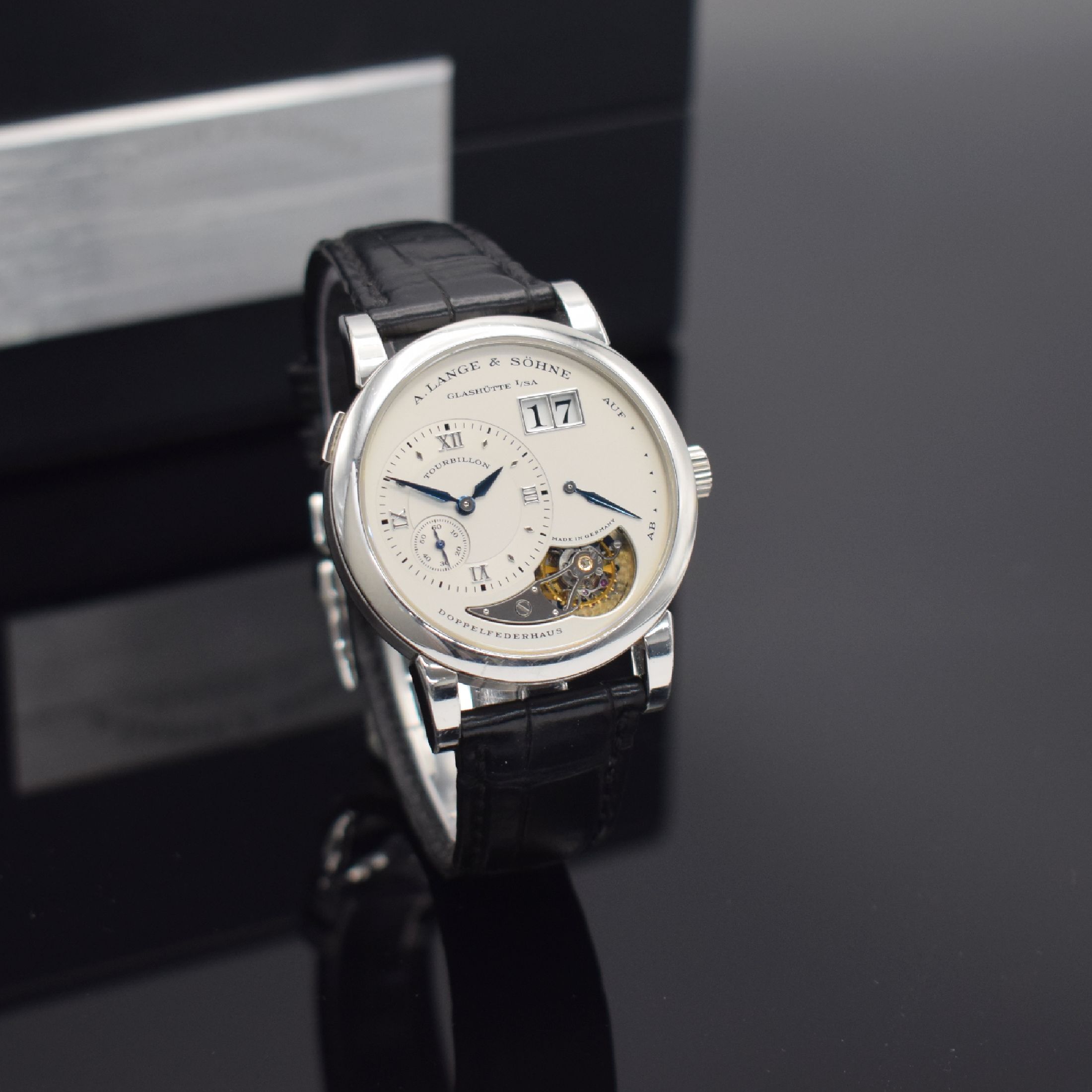 Detail c: A. LANGE & SÖHNE hochfeines & seltenes, auf 150 Stück limitiertes Lange 1-Tourbillon "Jahrhundert Tourbillon" in Platin Referenz 704.025, ...