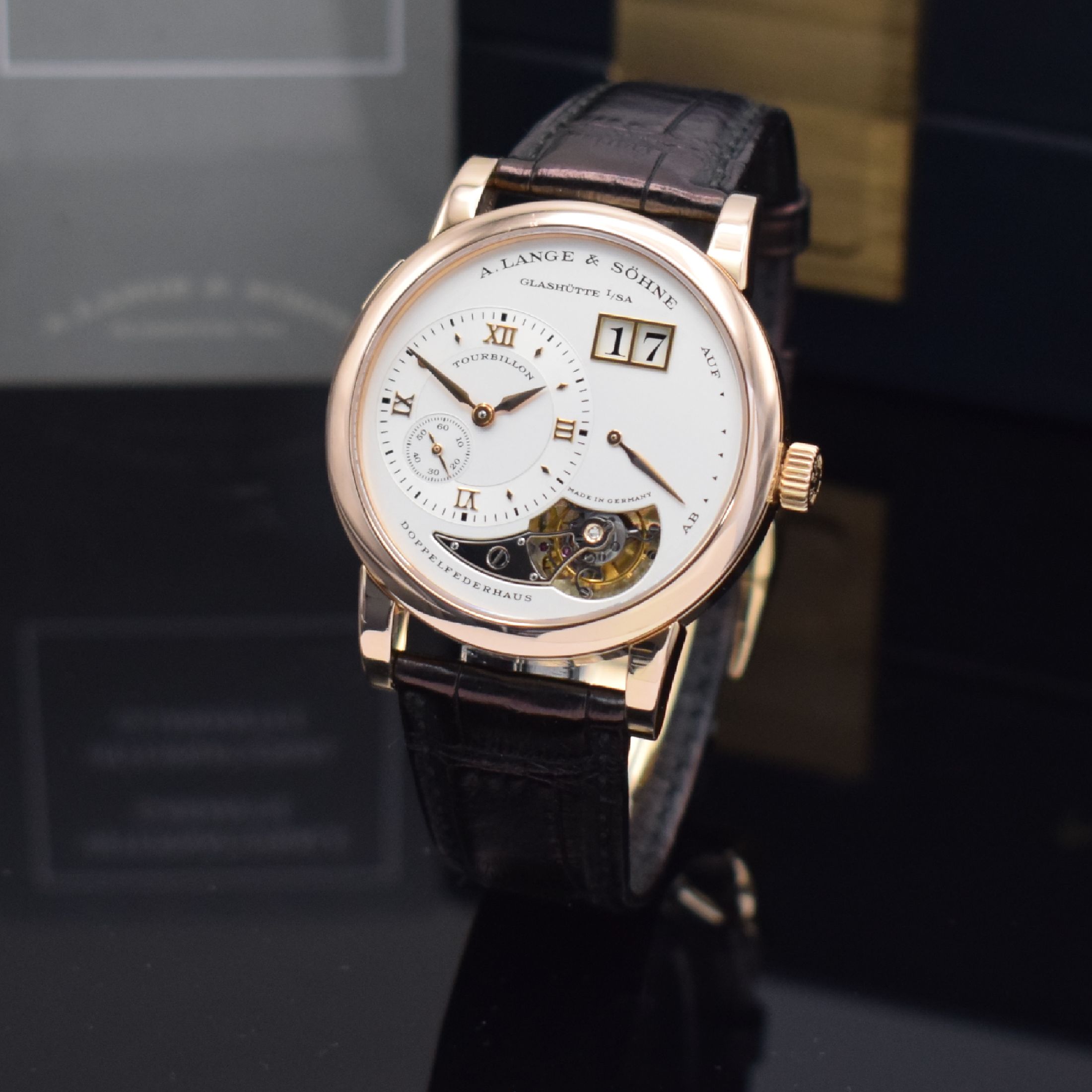 A. LANGE & SÖHNE hochfeines & seltenes, auf 250 Stück limitiertes Lange 1-Tourbillon "Jahrhundert Tourbillon" in Roségold 750/000 ...