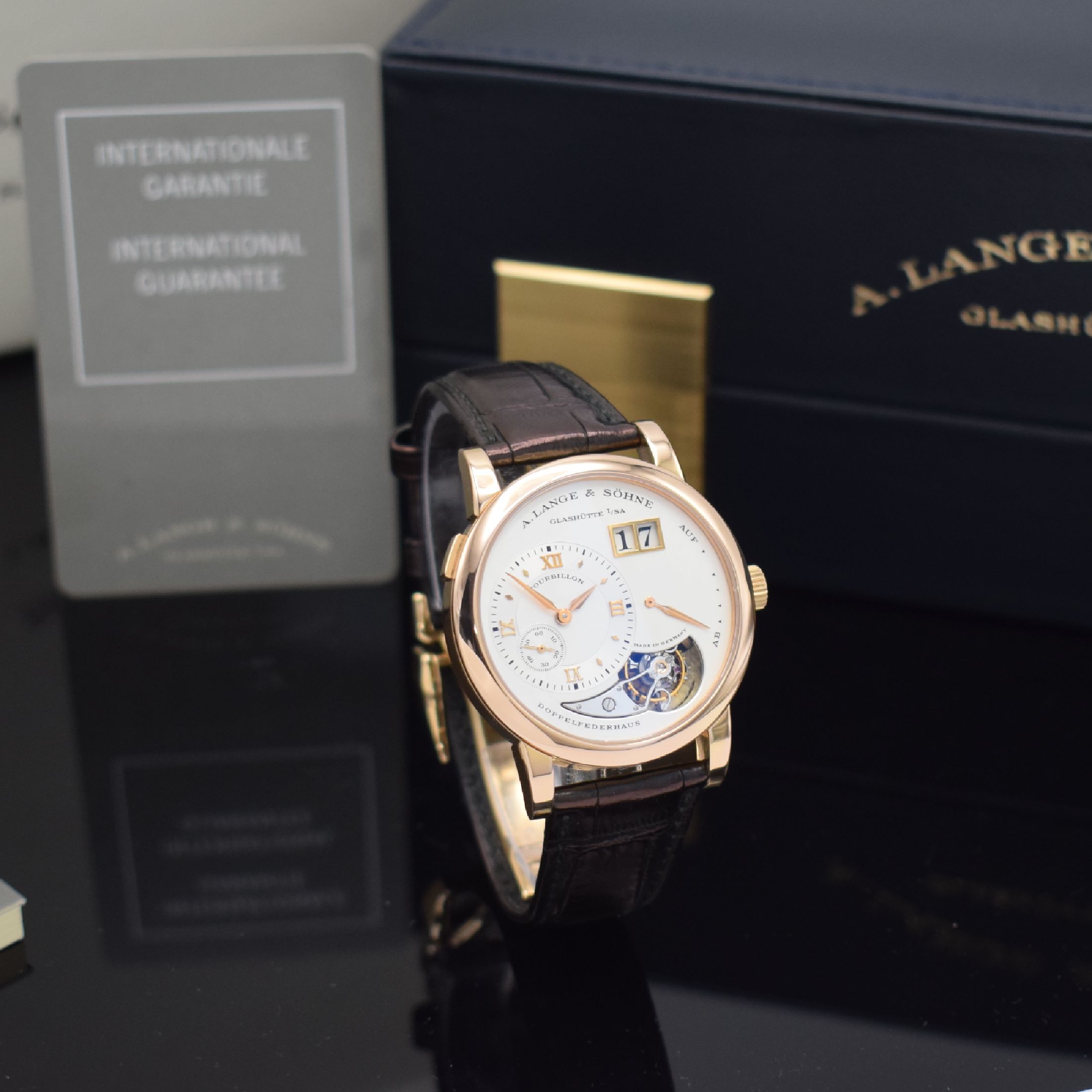 Detail d: A. LANGE & SÖHNE hochfeines & seltenes, auf 250 Stück limitiertes Lange 1-Tourbillon "Jahrhundert Tourbillon" in Roségold 750/000 ...