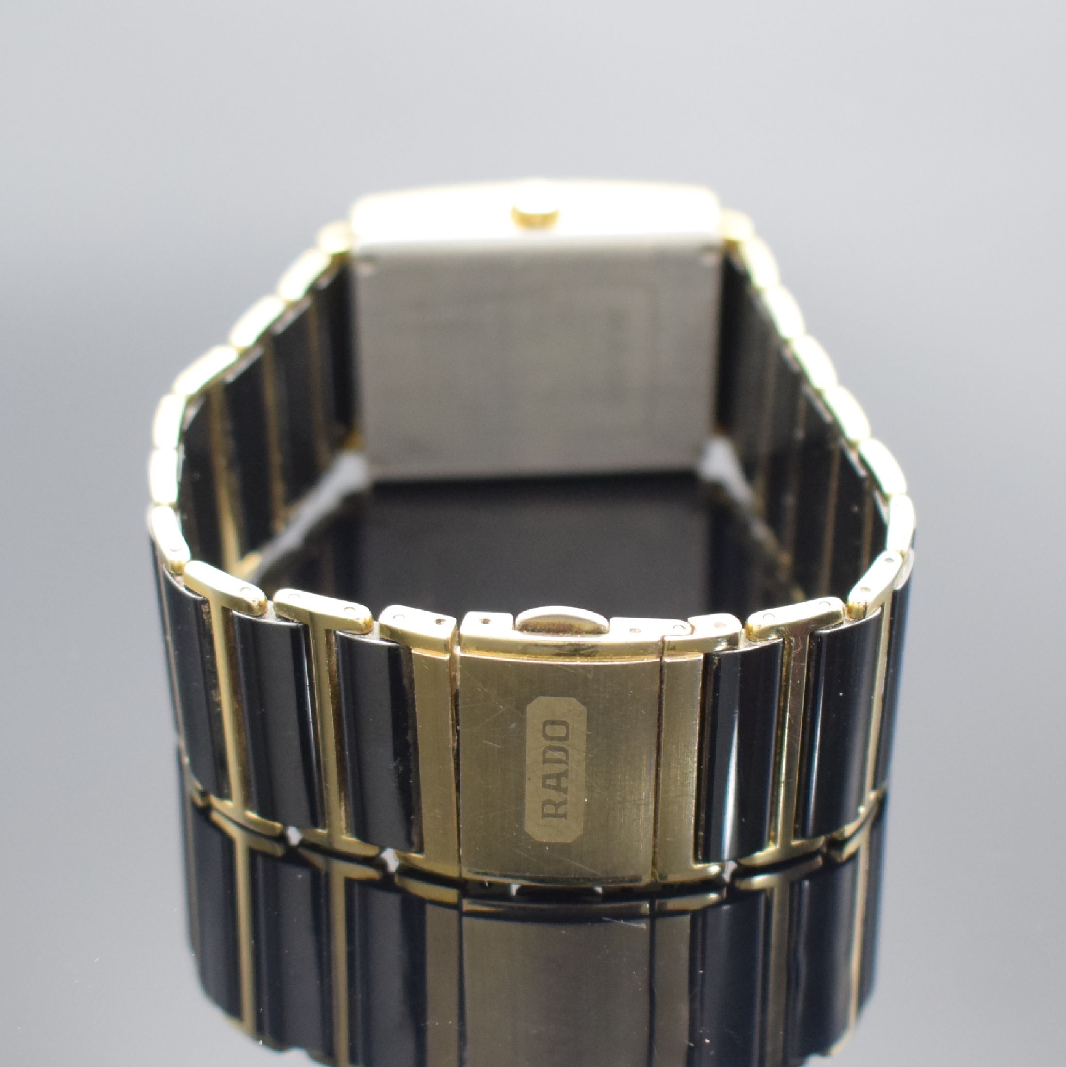 Detail f: RADO Diastar Armbanduhr mit digitaler Multifunktionsanzeige, Schweiz um 2005, quarz, Ref. 193.0456.3, verg. Geh., Stahlboden 4-fach verschr., orig. ...