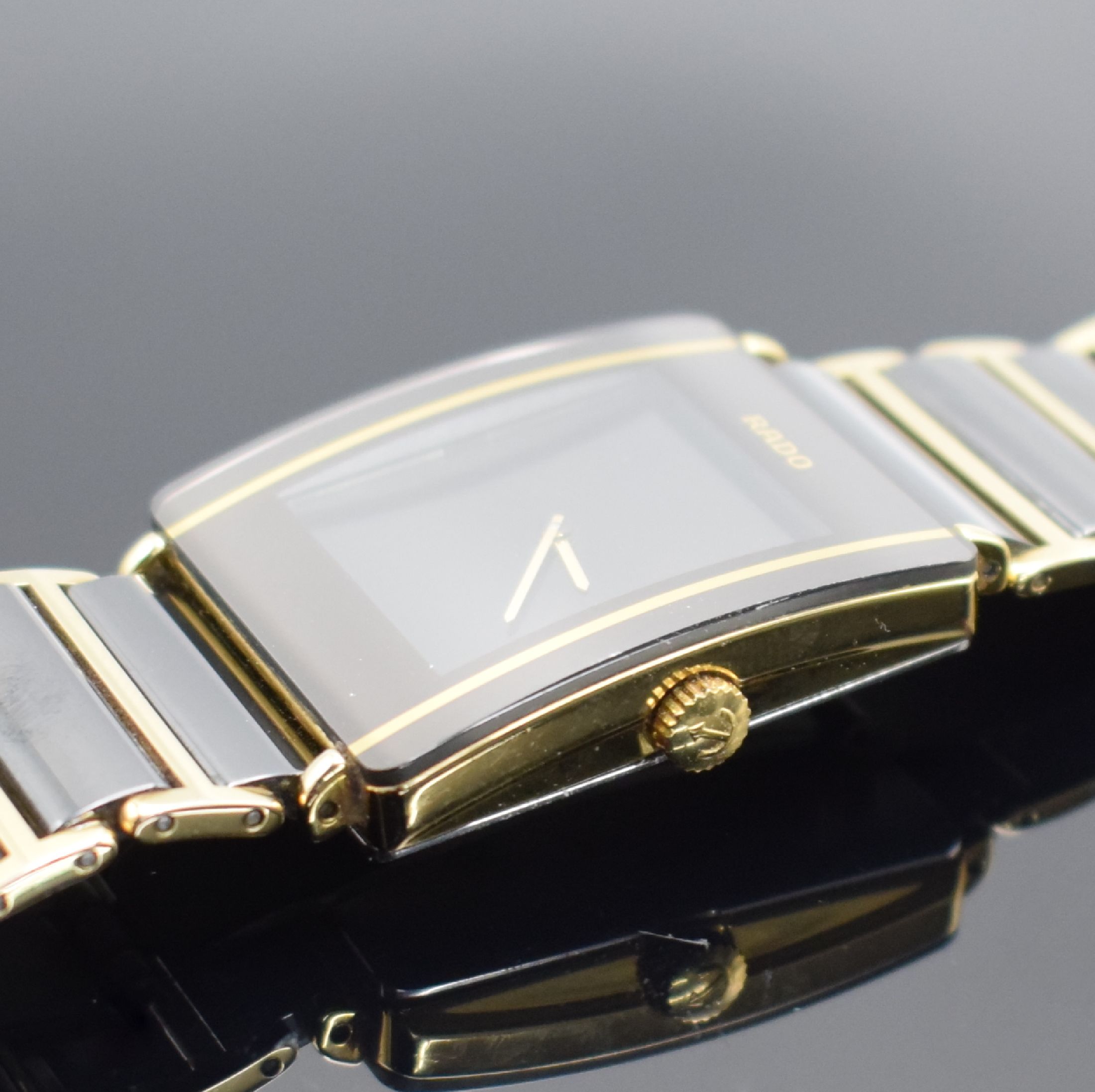 Detail g: RADO Diastar Armbanduhr mit digitaler Multifunktionsanzeige, Schweiz um 2005, quarz, Ref. 193.0456.3, verg. Geh., Stahlboden 4-fach verschr., orig. ...