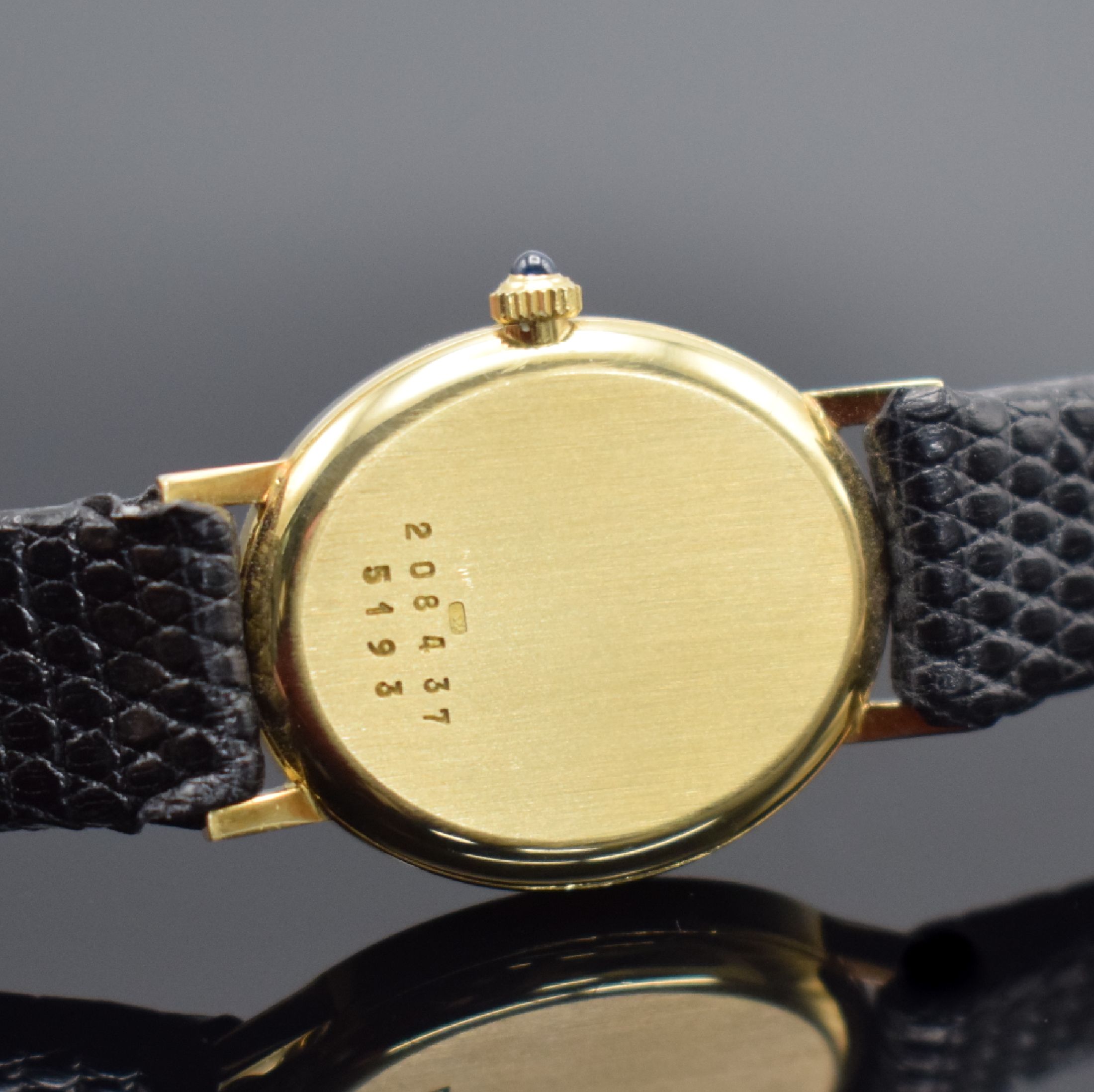 Detail c: CHOPARD Geneve Damenarmbanduhr in GG 750/000, Schweiz um 1995, quarz, Ref. 5193, Boden aufgedr., Schmuckkrone, champagnerfarb. Zifferbl. m. gold. ...