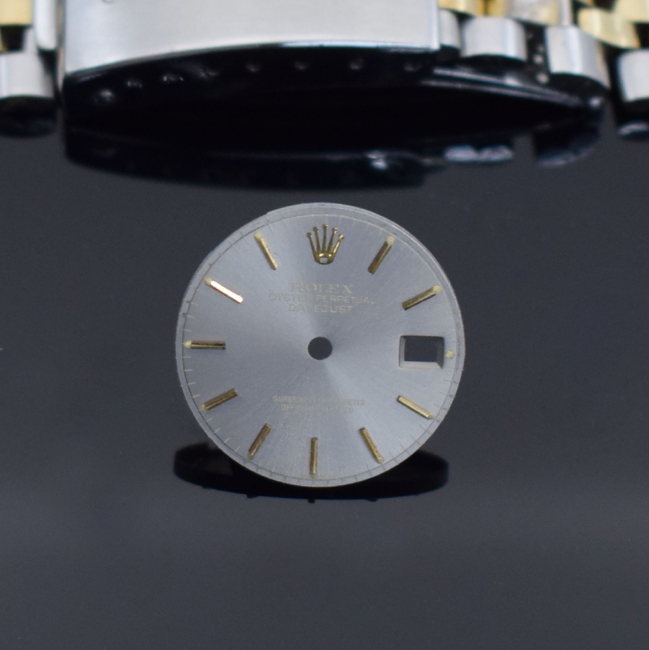 Detail b: ROLEX großes Konvolut, Schweiz aus verschiedenen Zeiten, 1) 2 Bandelemente in GG 750/000 (1x Ohne Stift, 1x Ohne Schraube), B. ca. 12 & 16 mm, 3 ...