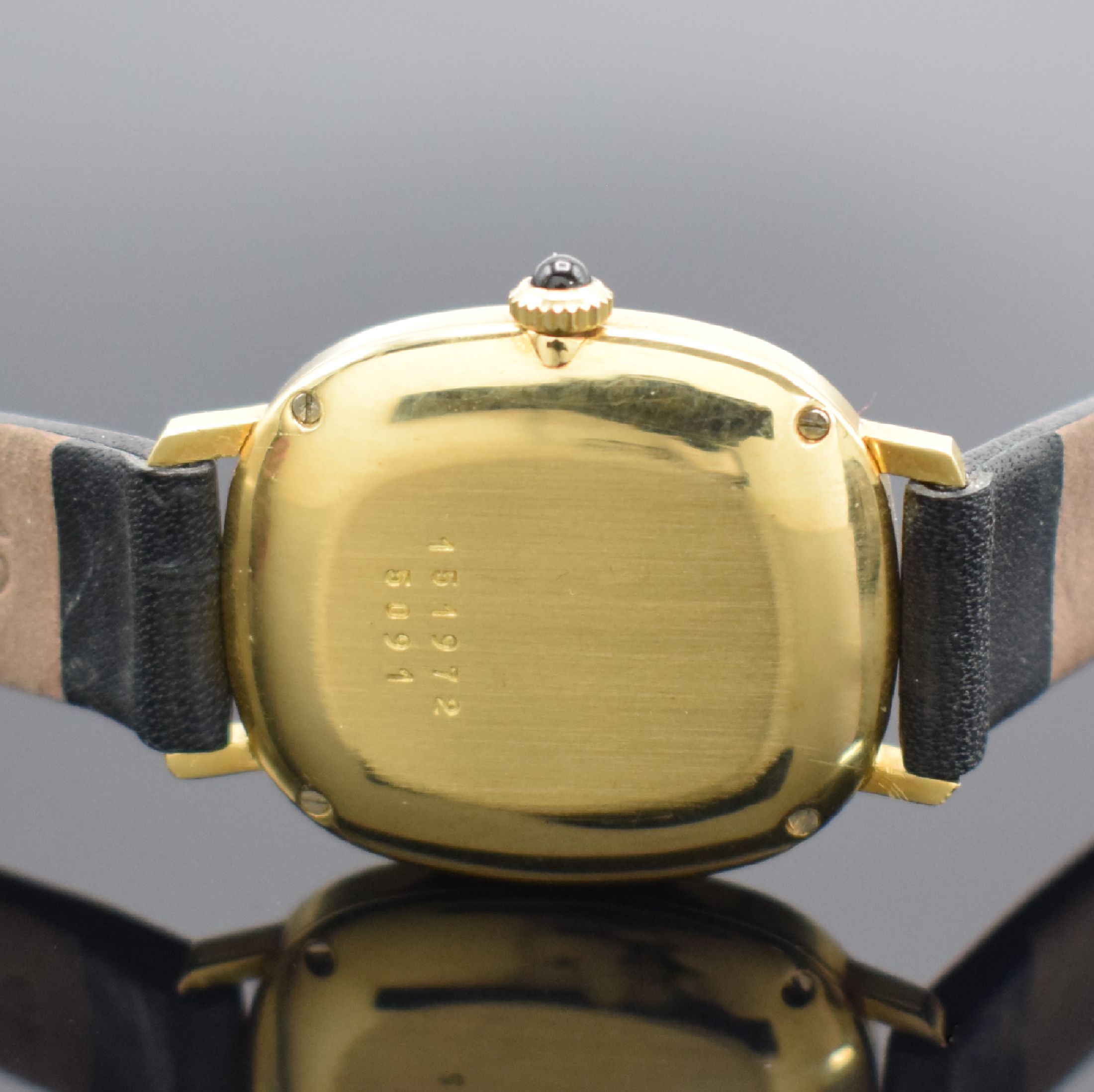 Detail c: CHOPARD Damenarmbanduhr in GG 750/000, Schweiz um 1990, Handaufzug, Ref. 5091, Boden 4-fach verschr., Schmuckkrone, weißes Zifferbl. m. röm. ...