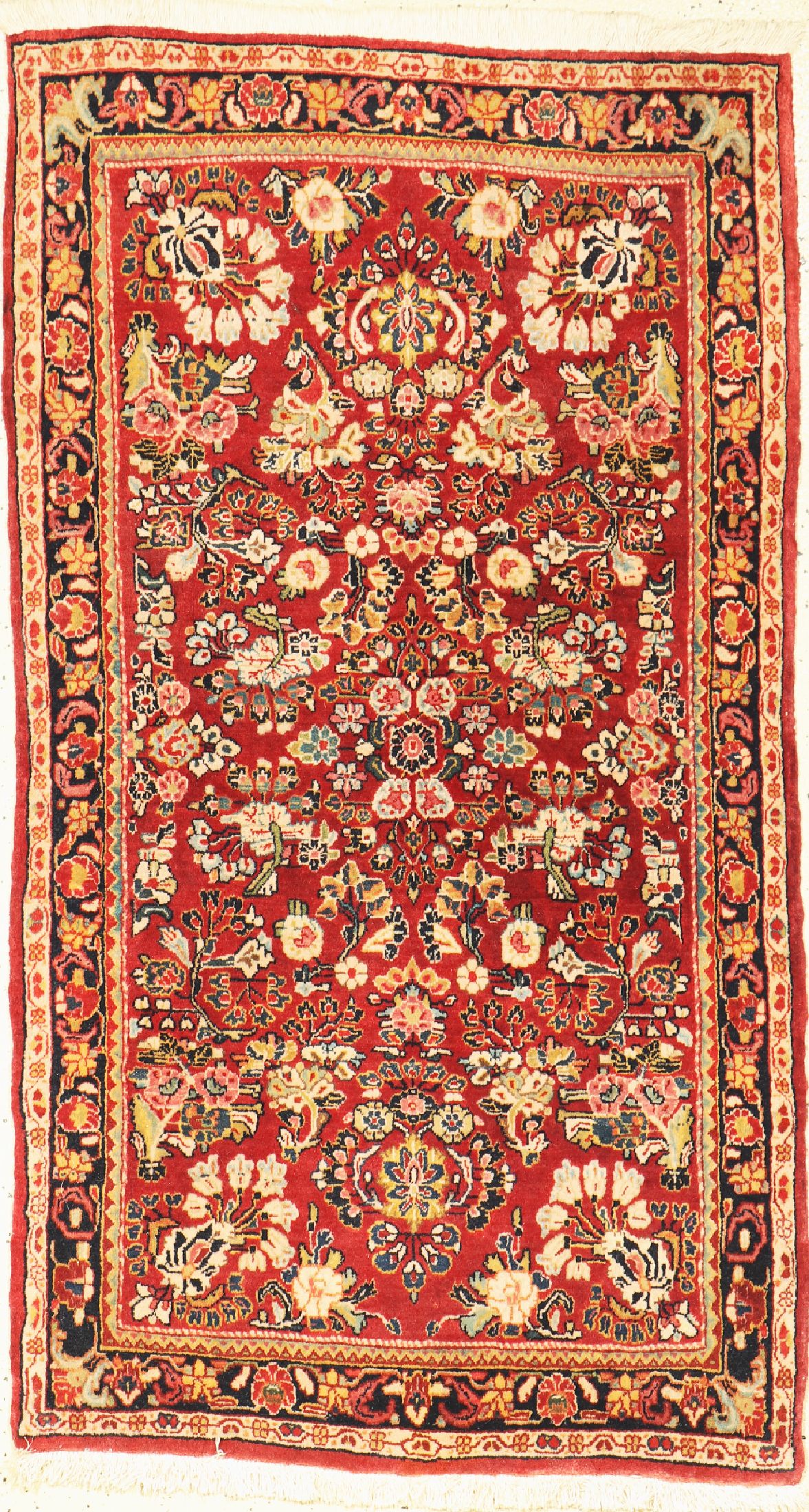 Us Re-Import Sarogh, Persien, um 1940, Wolle auf Baumwolle, ca. 140 x 80 cm, EHZ: 1-2