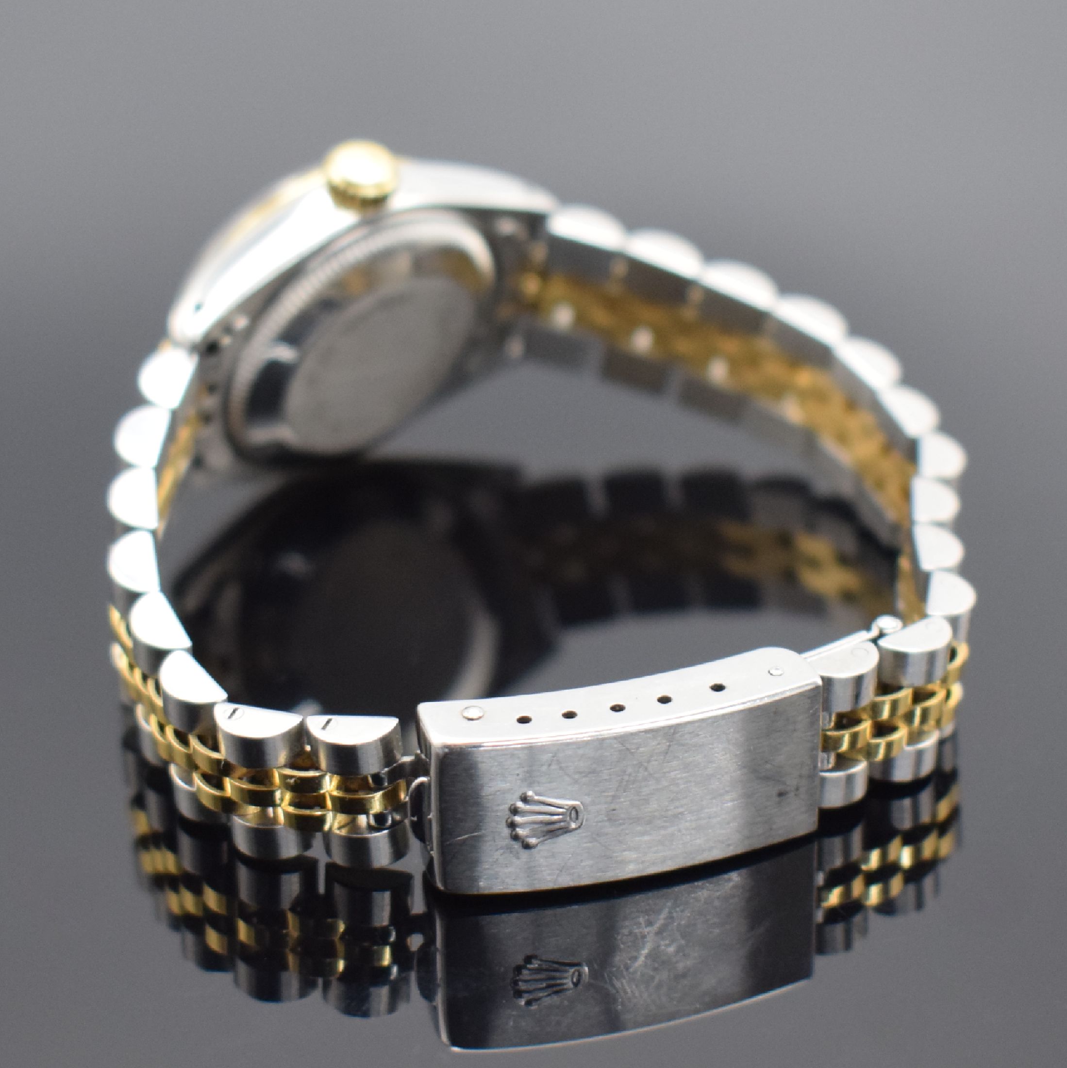 Detail b: ROLEX Damenarmbanduhr Oyster Perpetual Datejust Referenz 6917, Automatik, Schweiz um 1983, Chronometer der Superlative in Edelstahl/Gold kombiniert ...