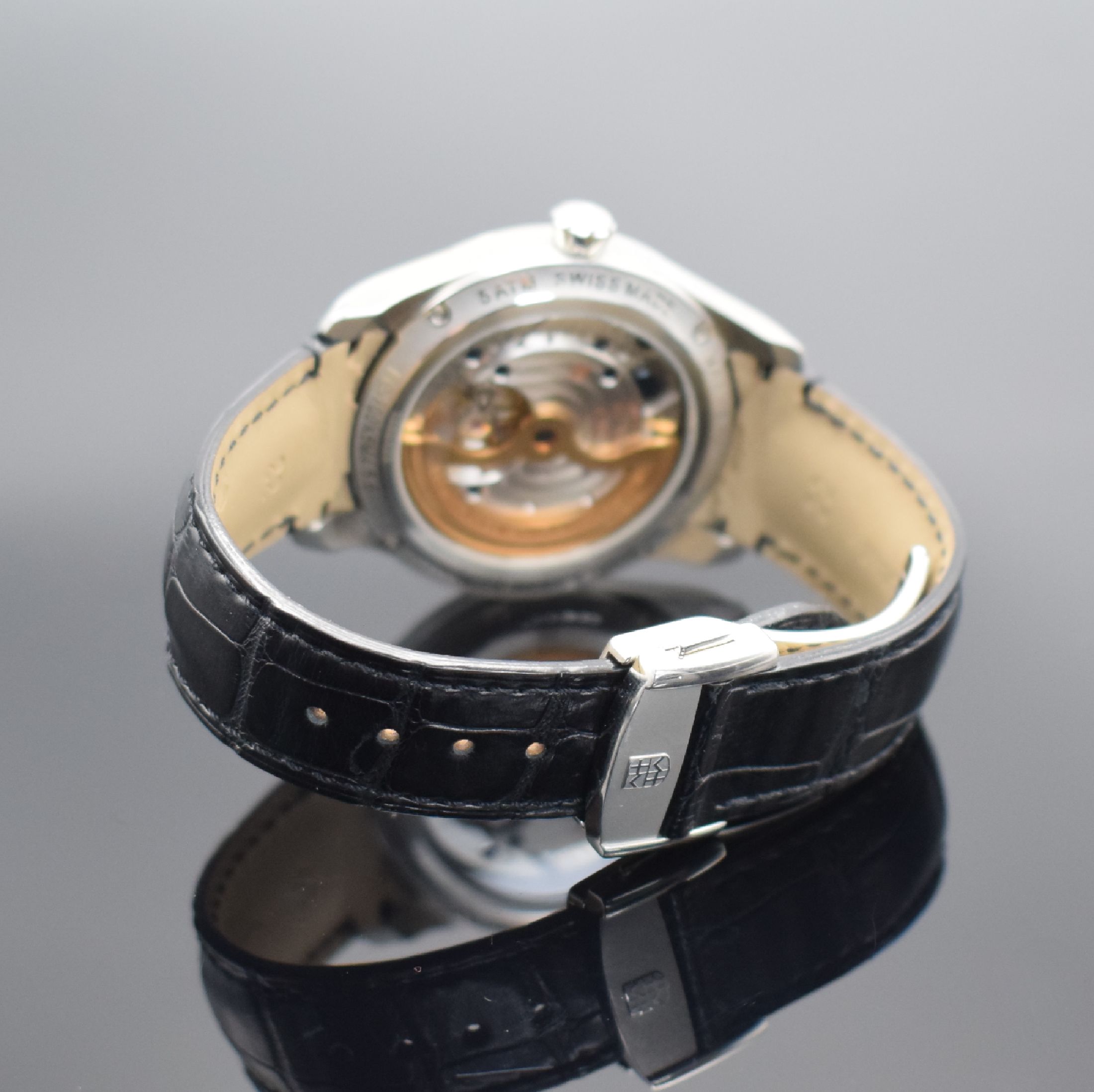 Detail b: FREDERIQUE CONSTANT Herrenarmbanduhr Maxime Manufacture Referenz FC-700X5M4/5/6, Automatik, Edelstahlgeh. inkl orig. Lederband (zu ern.) m. orig. ...